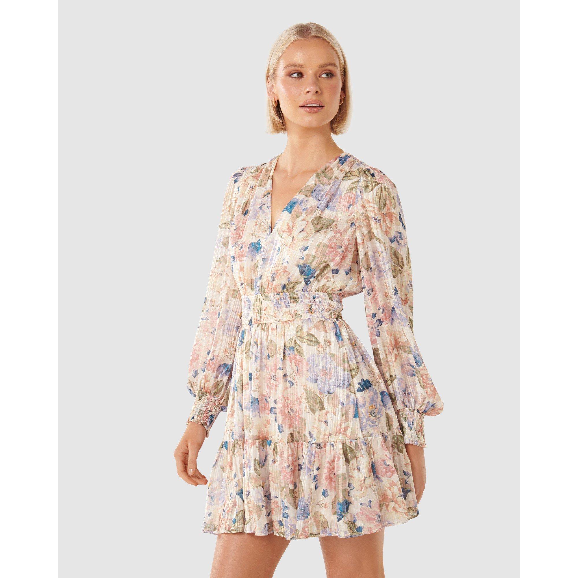 Blue Colvin Flo - Forever New - Joella V-Neck Mini Dress - 4