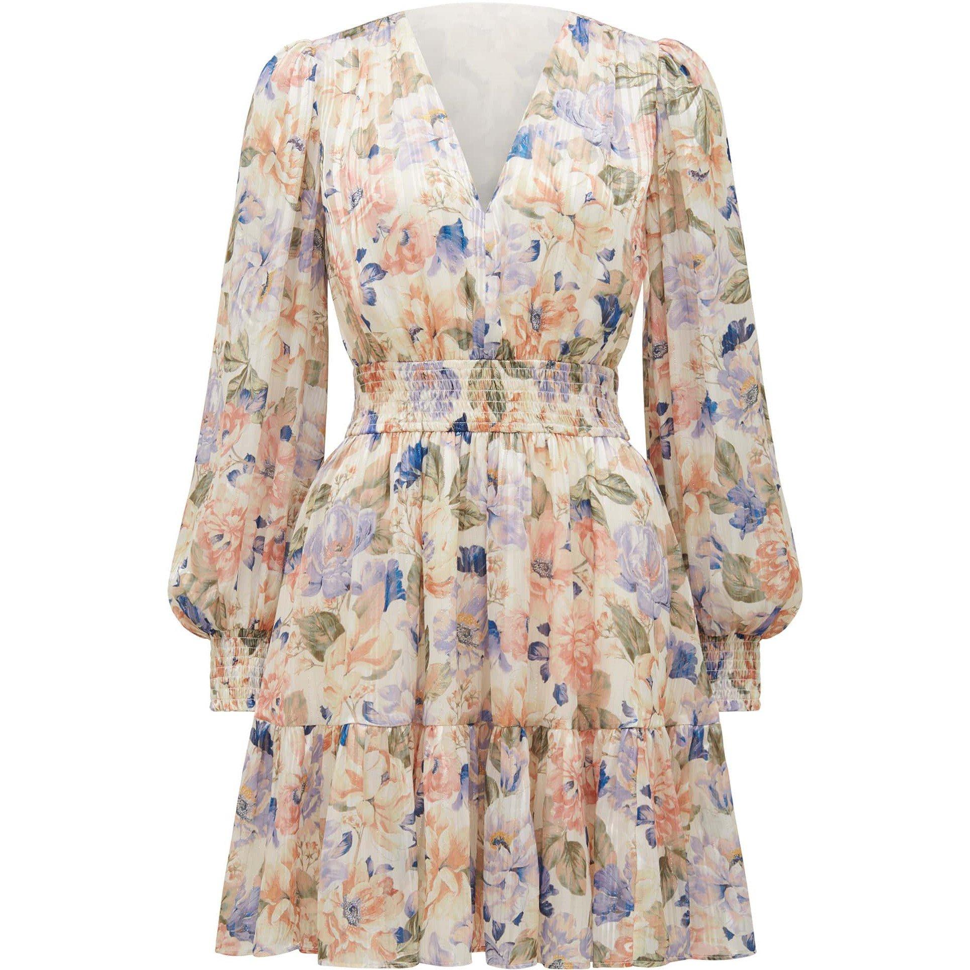 Blue Colvin Flo - Forever New - Joella V-Neck Mini Dress - 6