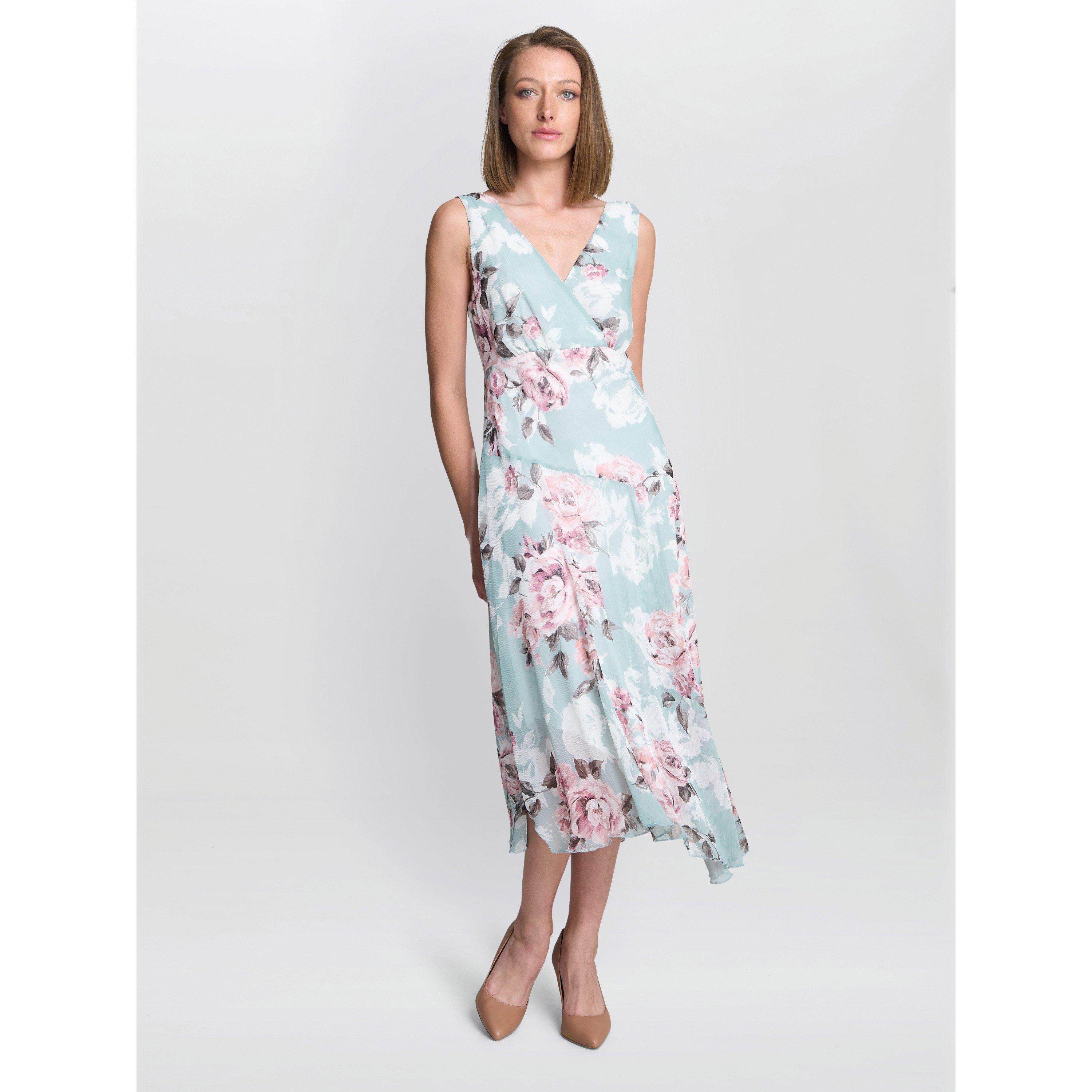 Multi - Gina Bacconi - Women's India Print Fit and Flare Dress - 6