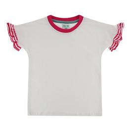 Lilly and Sid Frill Sleeve Top In99
