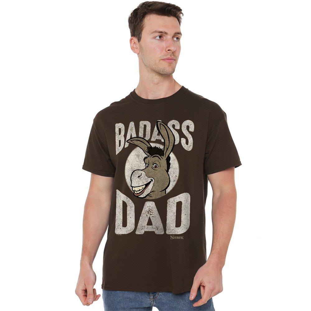 Dark Brown - Other - Shrek Badass Donkey Dad Mens T-Shirt Dark Brown - 1