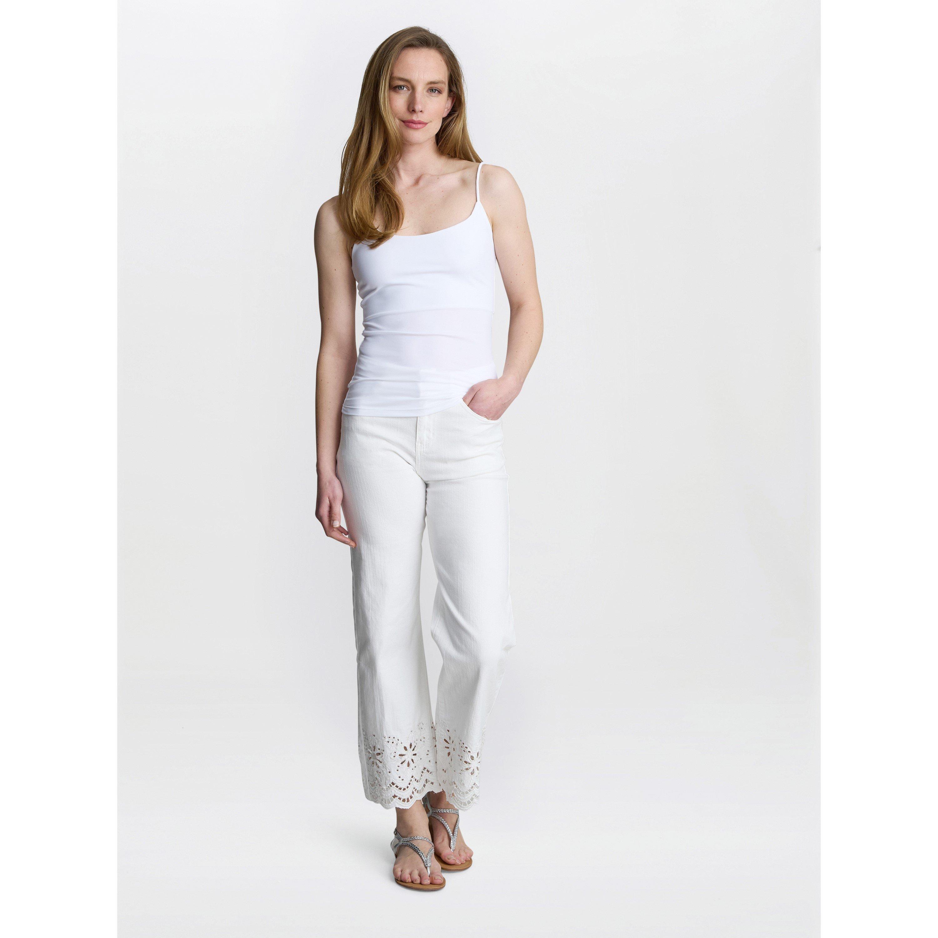 White - Gina Bacconi - Women's Bibi Bra Shelf Vest - 3