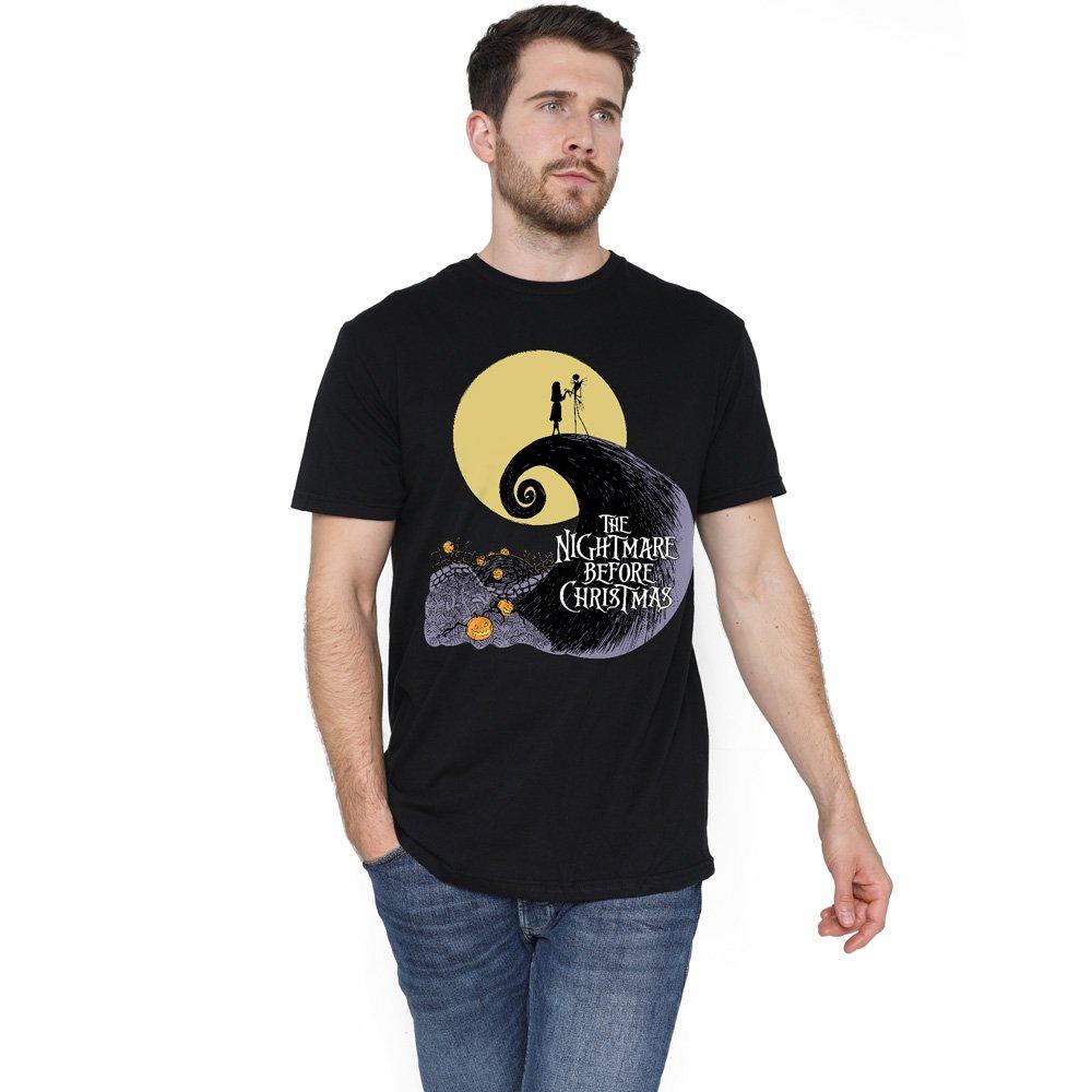 Black - The Nightmare before Christmas - The Nightmare Before Christmas Moon Silhouette Men - 1