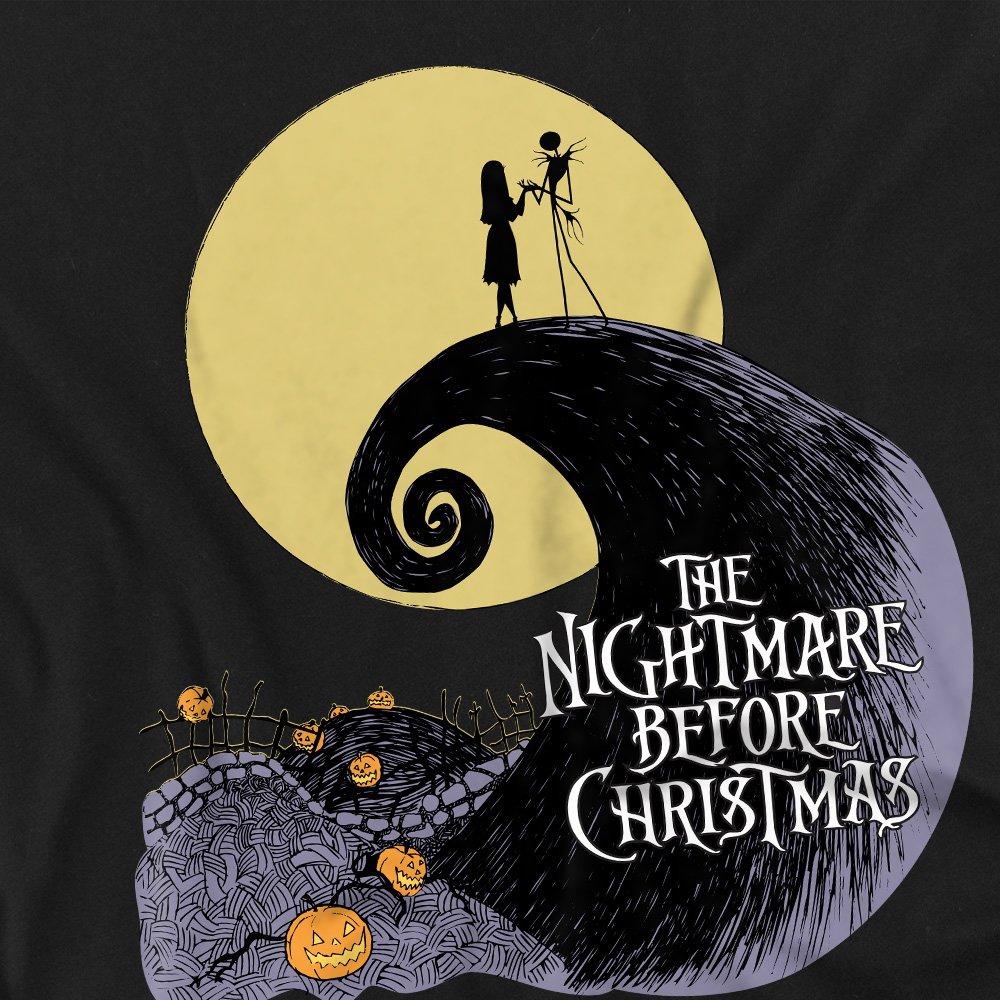 Black - The Nightmare before Christmas - The Nightmare Before Christmas Moon Silhouette Men - 2