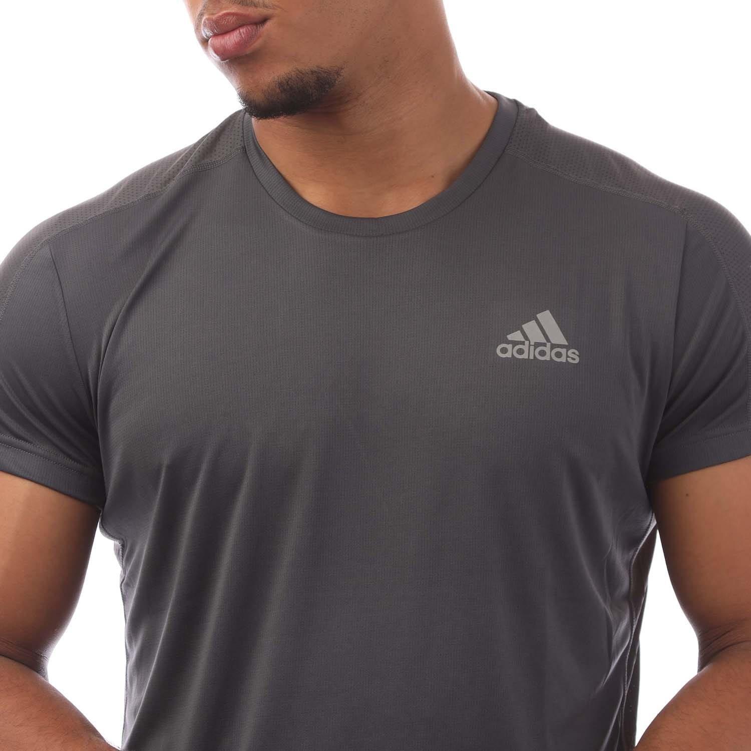 Grey - adidas - Own The Run T-Shirt - 2