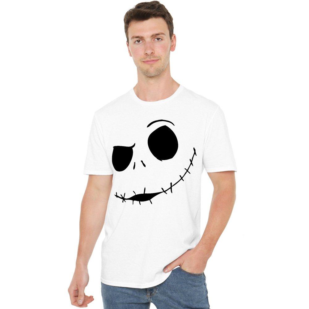 White - The Nightmare before Christmas - The Nightmare Before Christmas Jack Face Mens T-Sh - 1