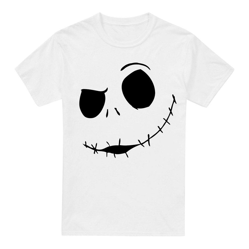 White - The Nightmare before Christmas - The Nightmare Before Christmas Jack Face Mens T-Sh - 4