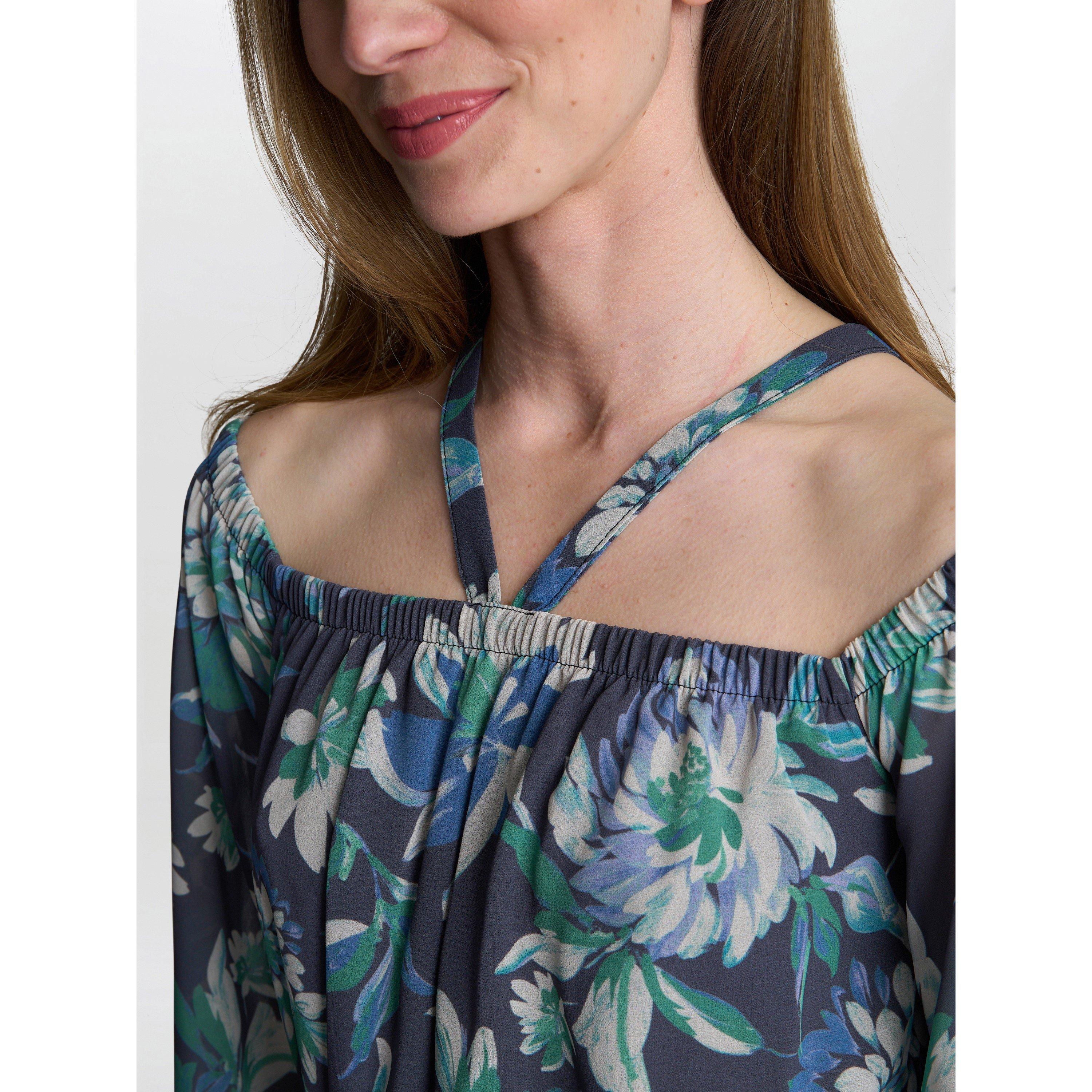 Blue - Gina Bacconi - RYAN Off Shoulder Midi Dress - 5