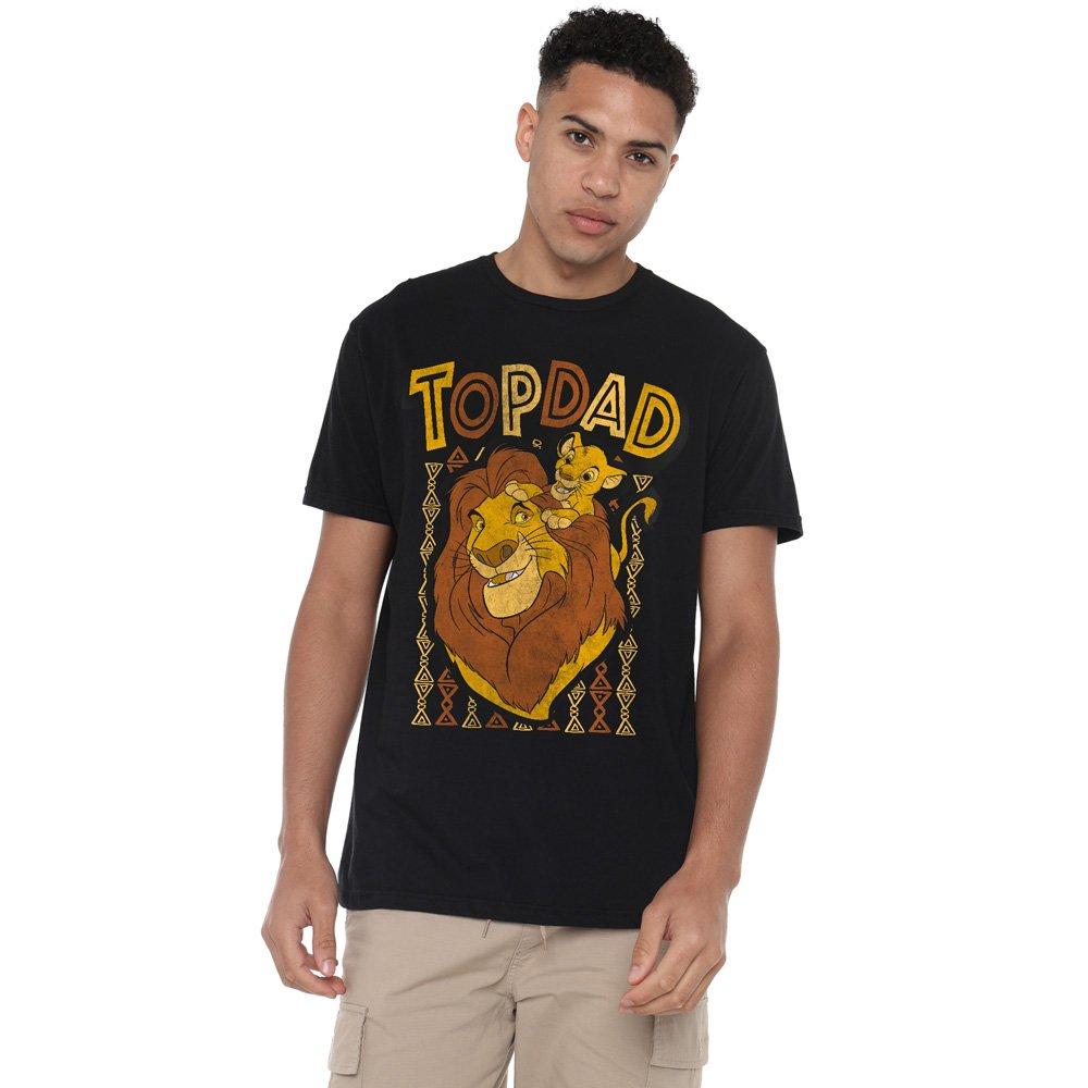 Black - Disney - The Lion King FatherS Day Mufasa Top Dad Mens T-S - 1