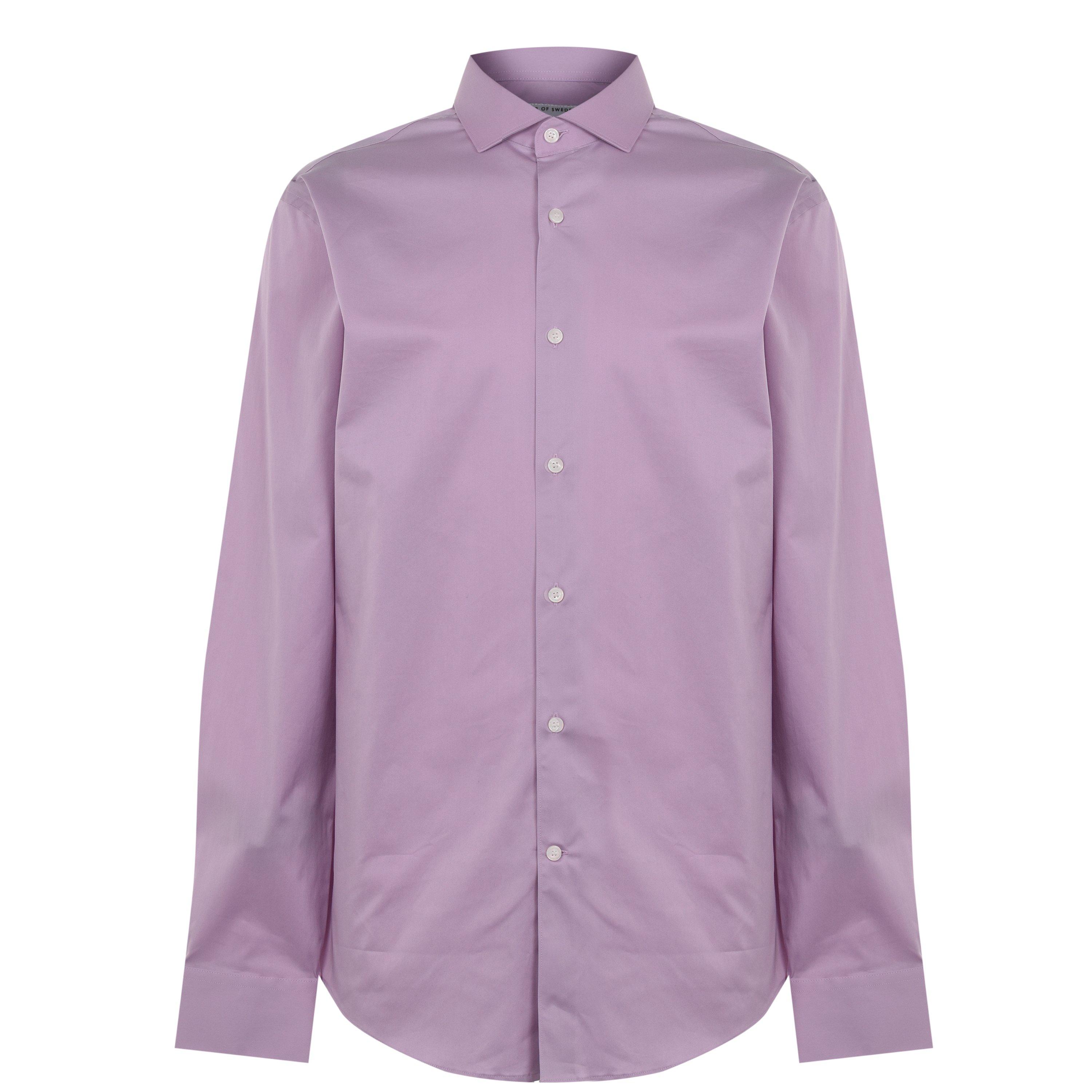 Pink - Tiger of Sweden - Cutaway Cotton Stretch Shirt - 1