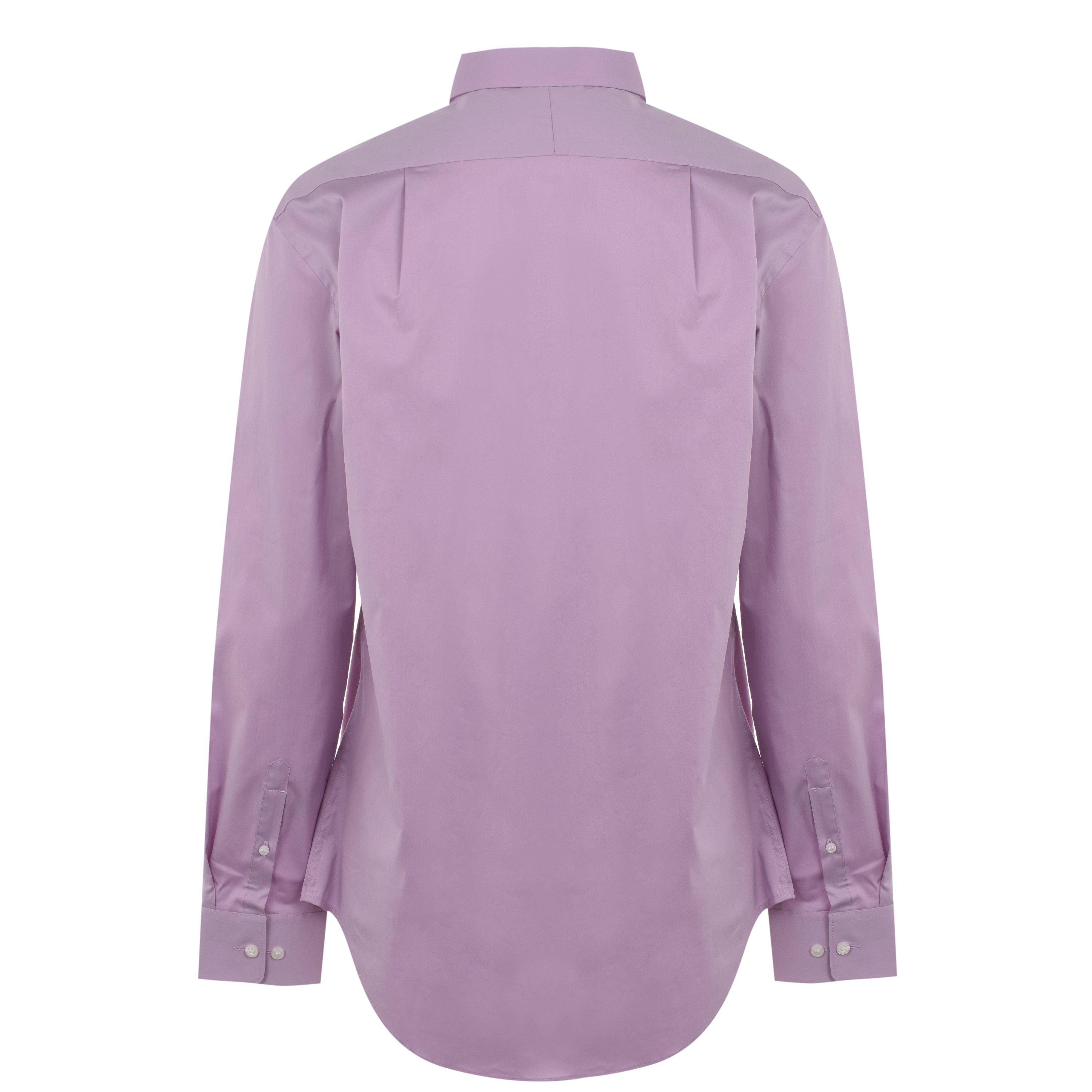 Pink - Tiger of Sweden - Cutaway Cotton Stretch Shirt - 2