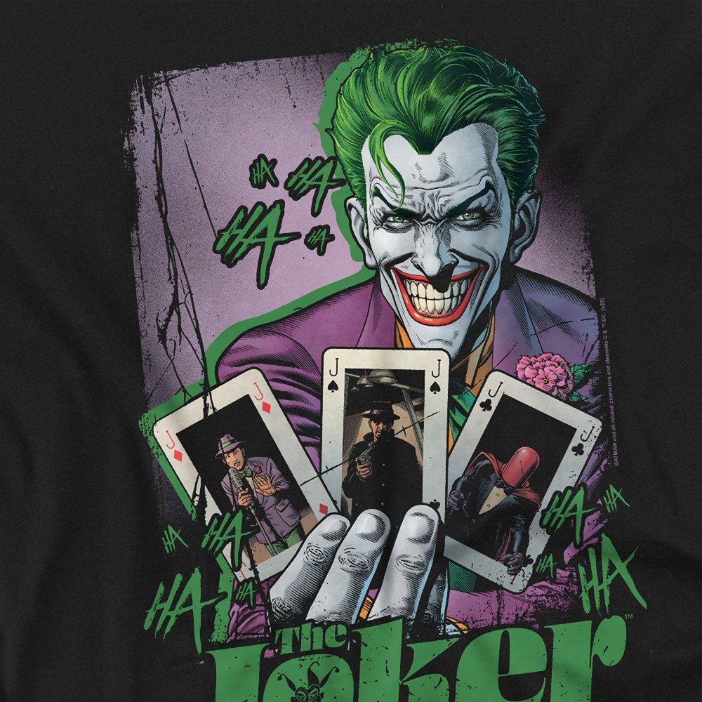 Black - DC Comics - The Joker Playing Cards T-Shirt Black - 2