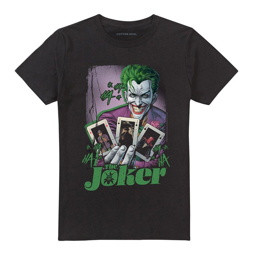 Black - DC Comics - The Joker Playing Cards T-Shirt Black - 4