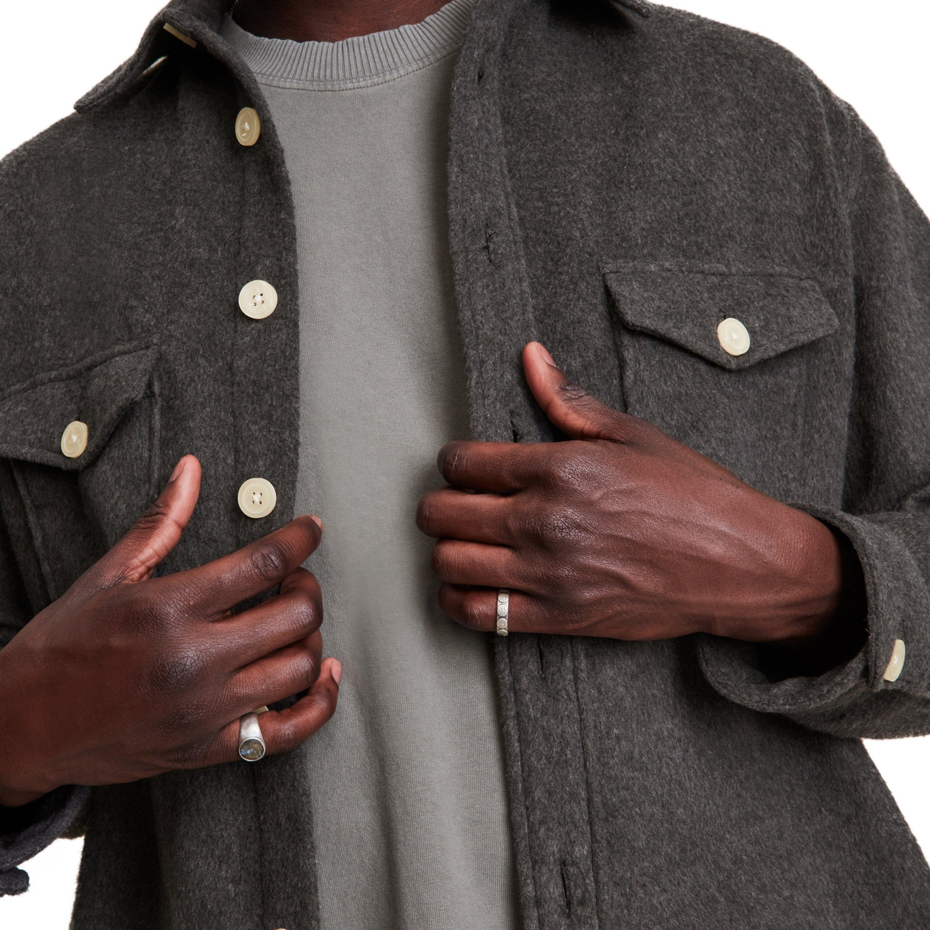 Charcoal - AllSaints - Dillingham Long Sleeve Shirt - 6