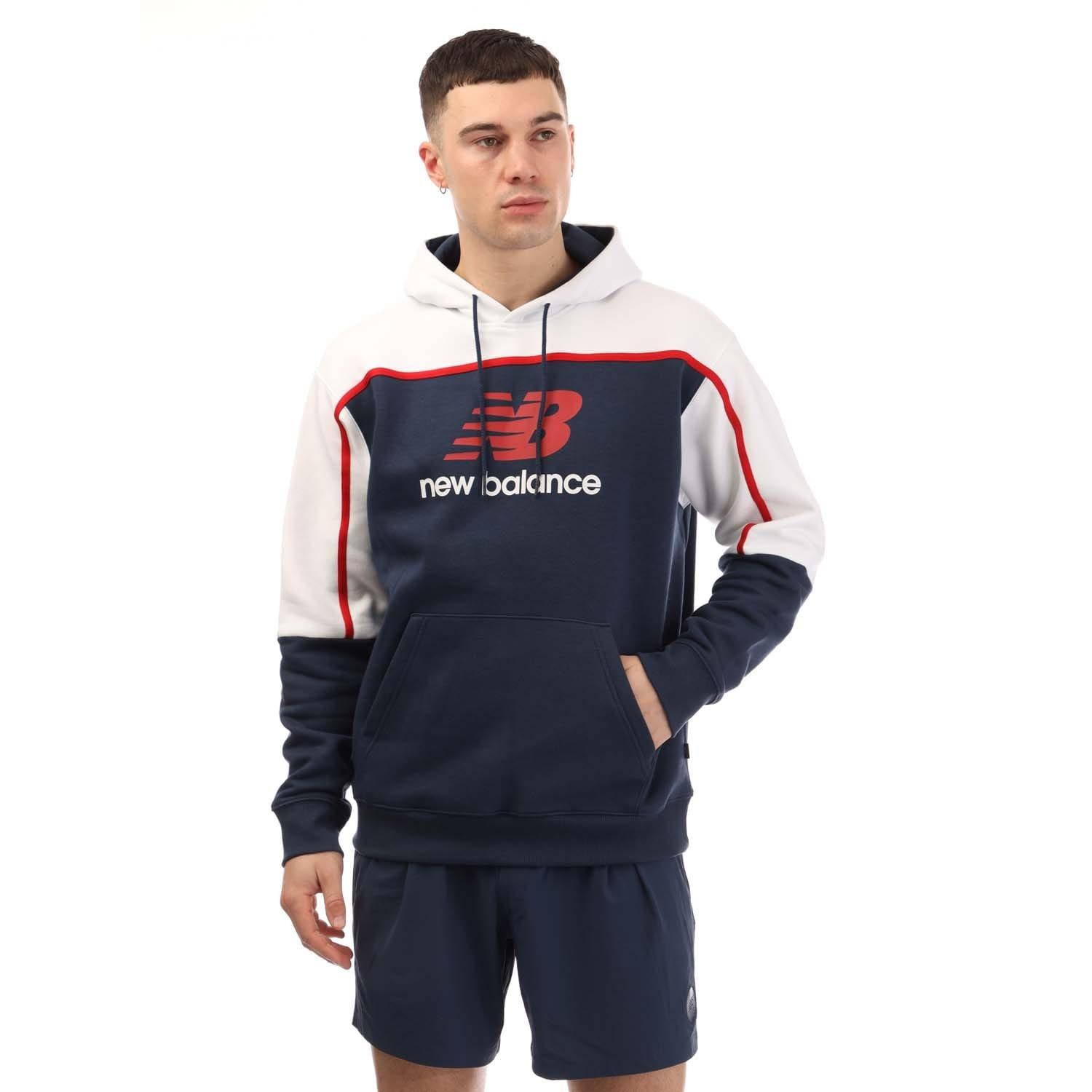 Navy - New Balance - Classic Fleece Hoodie - 1