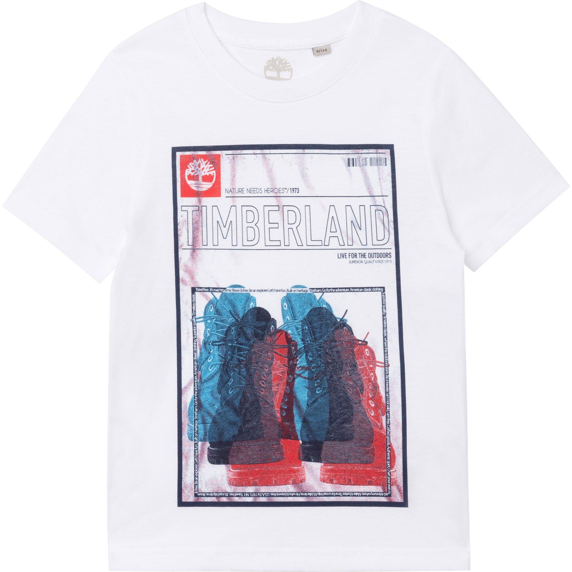 White - Timberland - Jersey T-shirt cotton - 1
