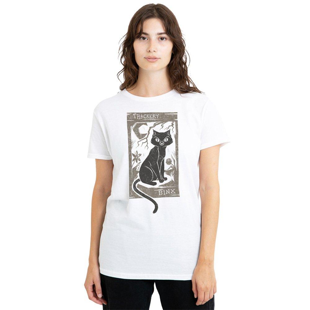 White - Disney - Hocus Pocus Woodcut Thackery Binx T-Shirt White - 1