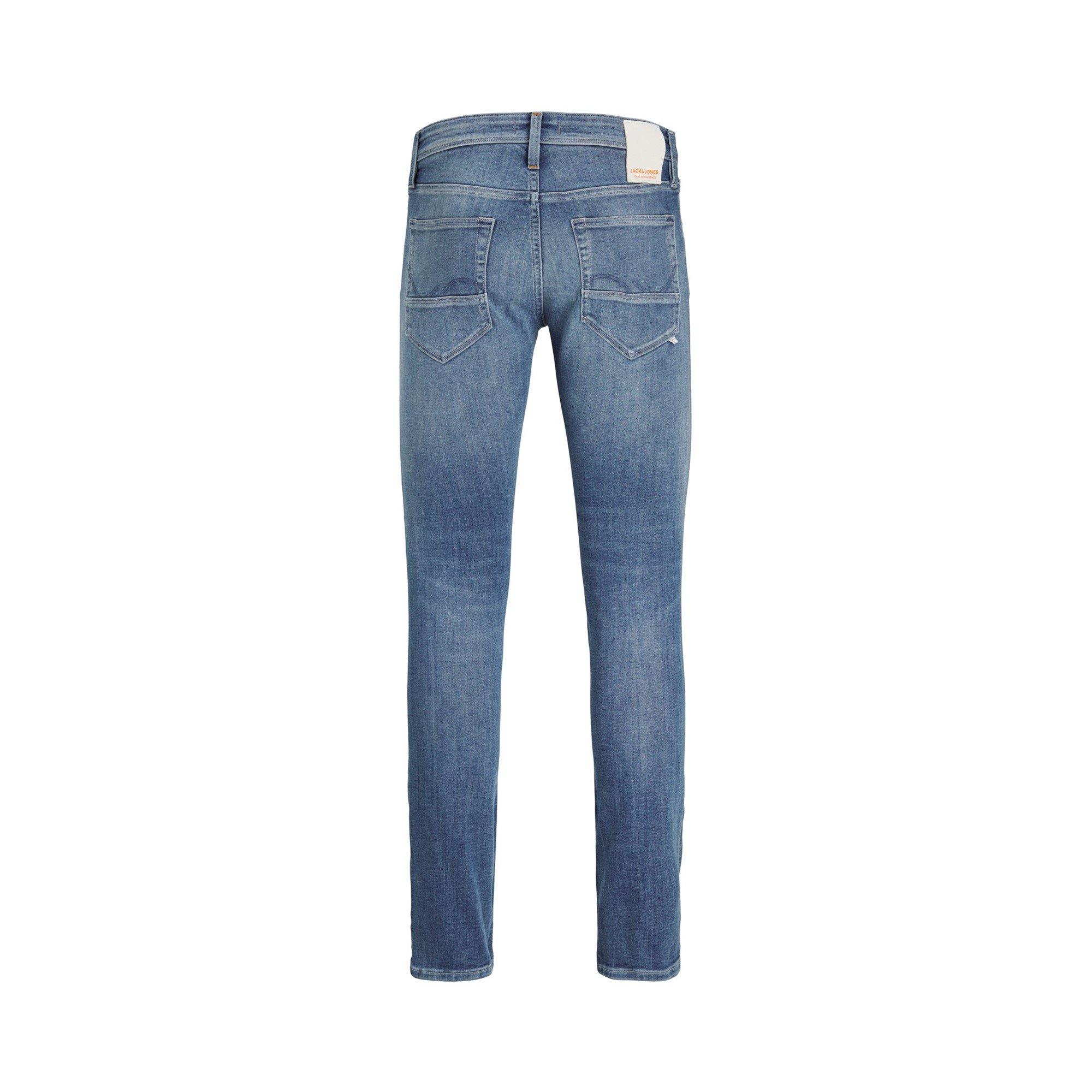 Blue Denim - Jack and Jones - Jack & Jones Glenn slim fit jeans in mid wash Blue - 2