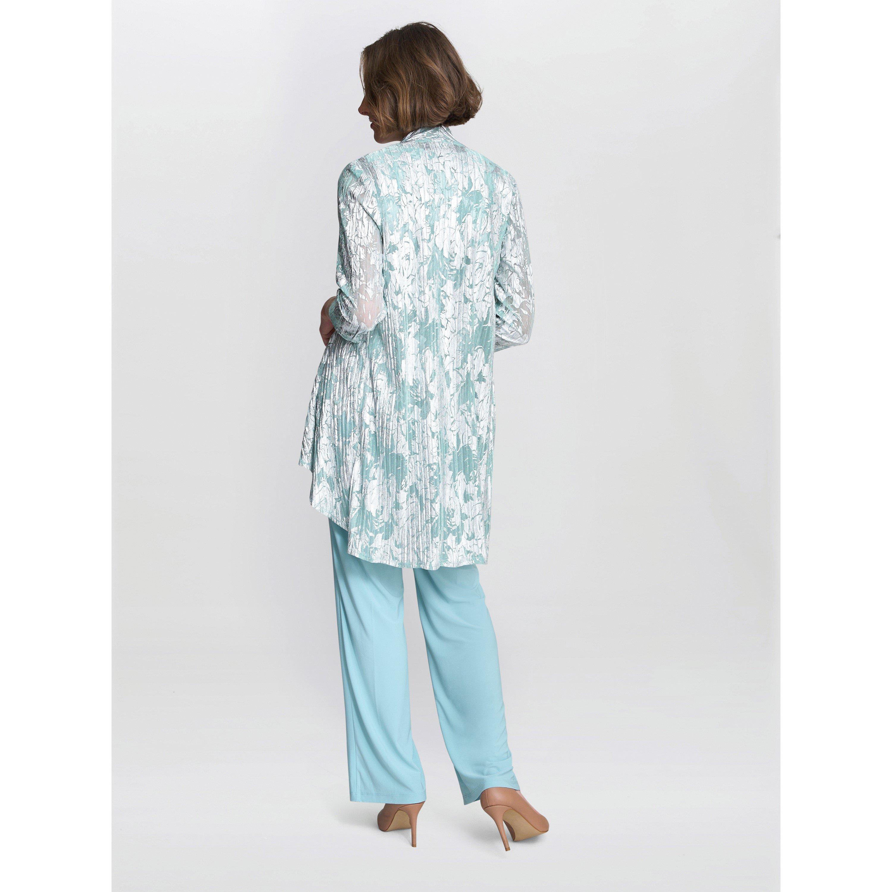 Aqua - Gina Bacconi - Mabel Three Piece Jacquard Trouser Suit - 3