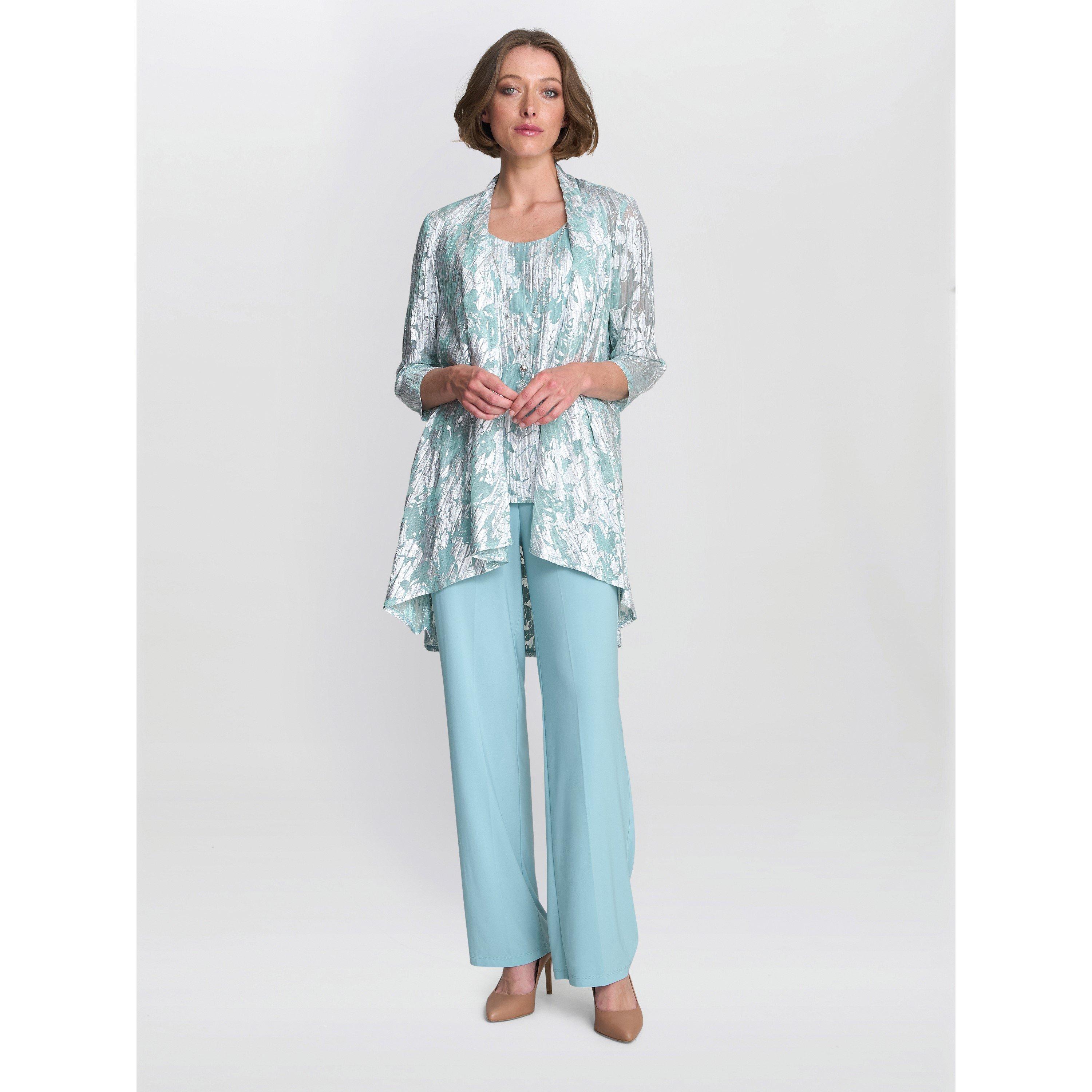 Aqua - Gina Bacconi - Mabel Three Piece Jacquard Trouser Suit - 4