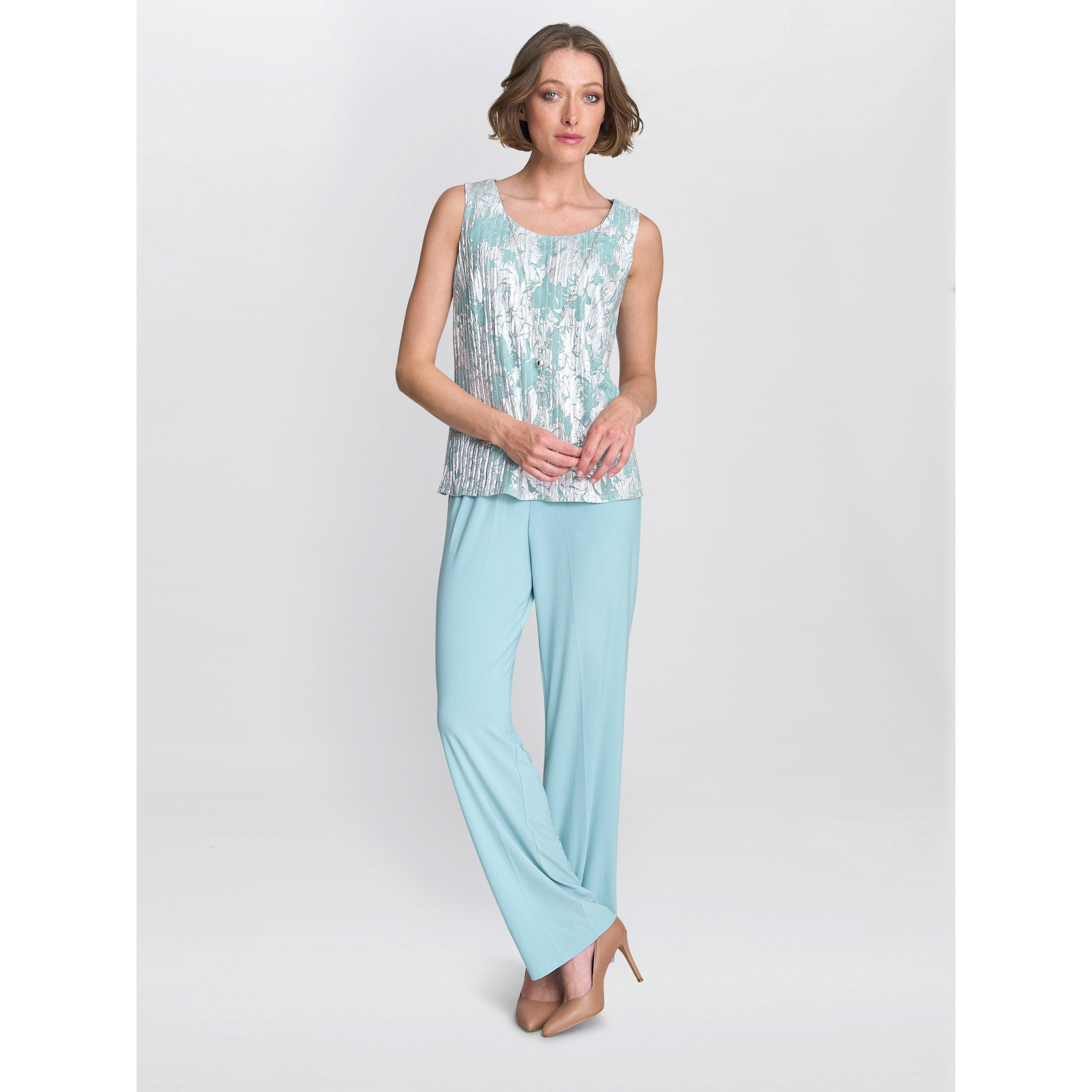 Aqua - Gina Bacconi - Mabel Three Piece Jacquard Trouser Suit - 7