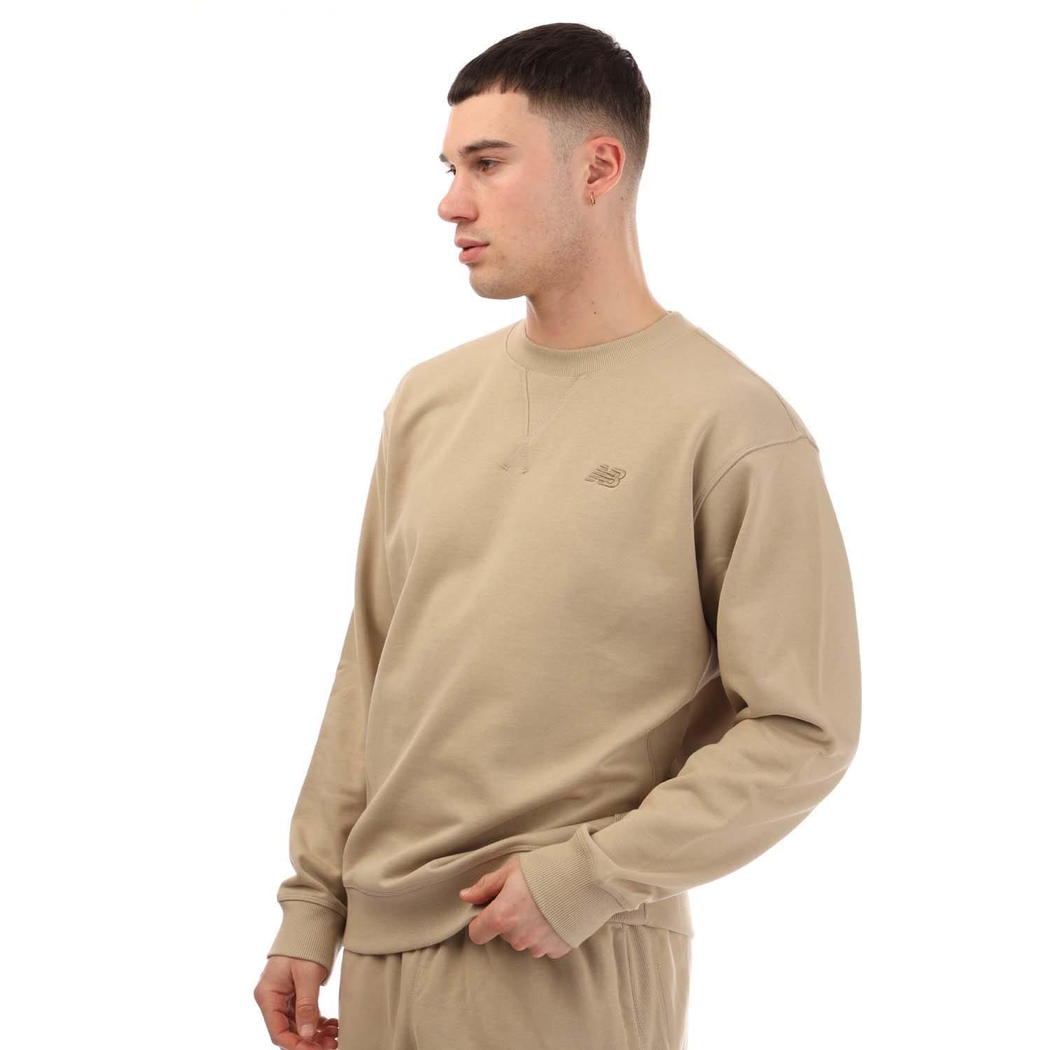 Stone - New Balance - Athletics French Terry Crewneck Sweatshirt - 2