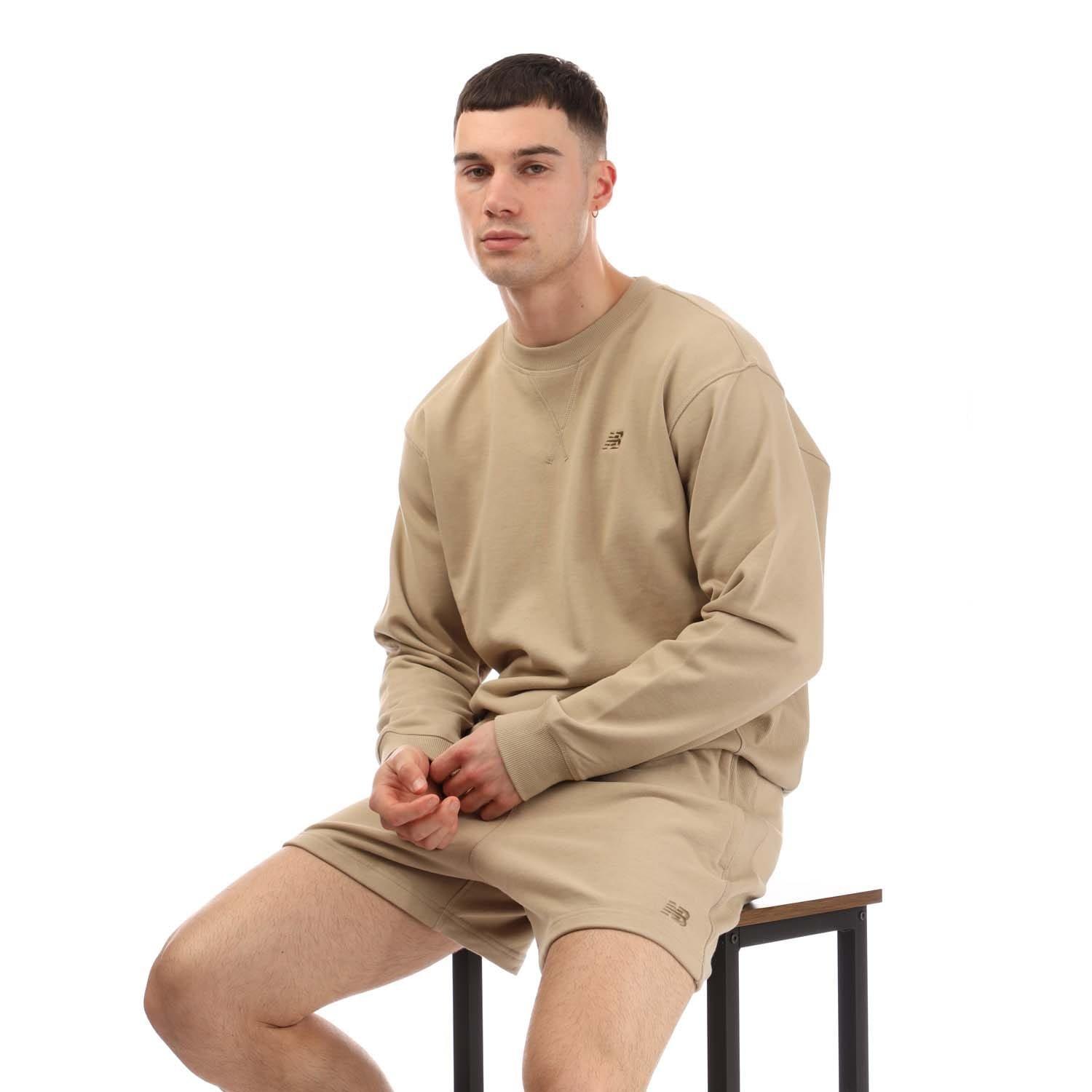 Stone - New Balance - Athletics French Terry Crewneck Sweatshirt - 4