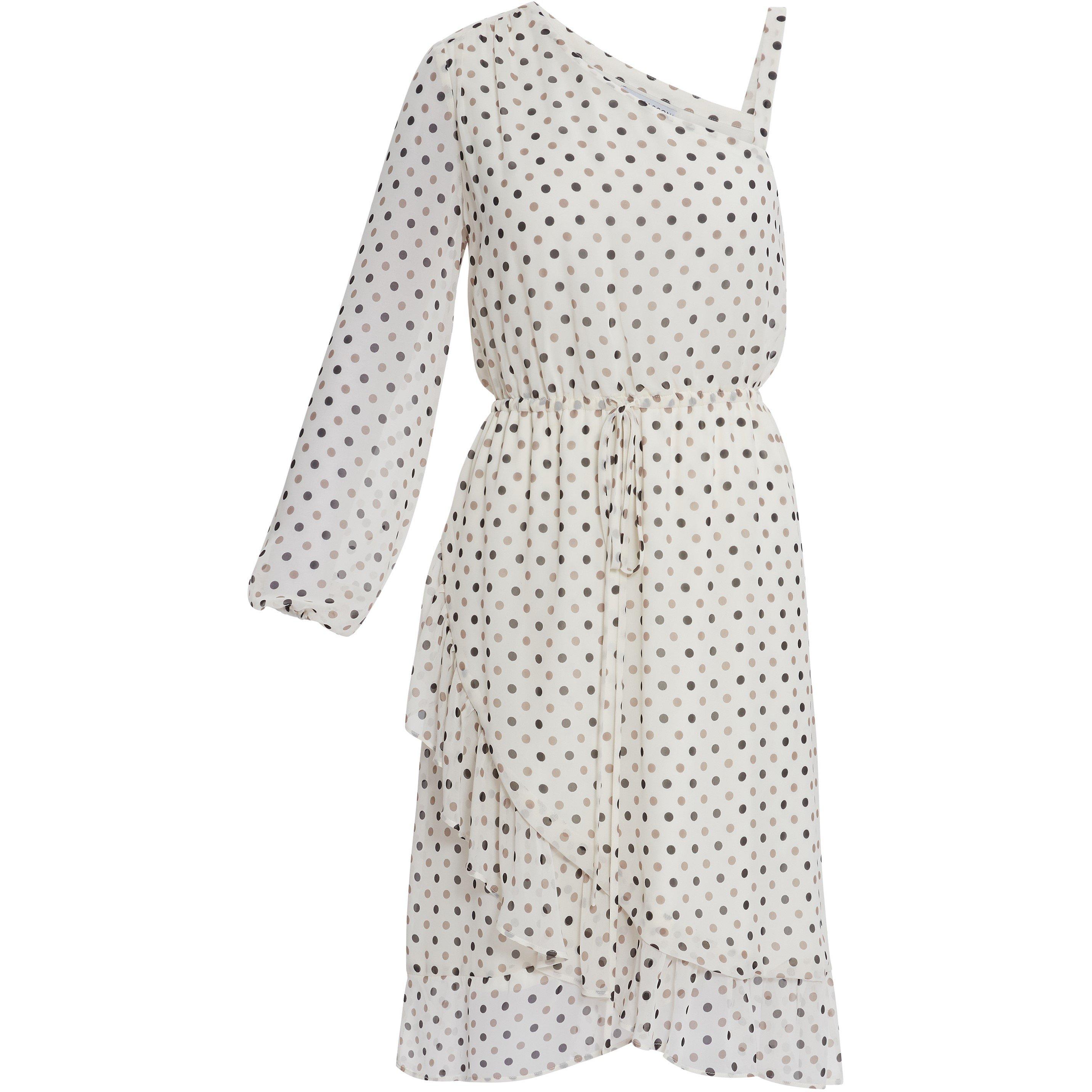 Ivory - Gina Bacconi - Sasha Chiffon Spot  Dress Wrap - 4