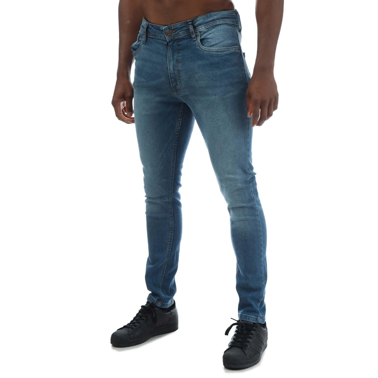 Blue - Duck and Cover - Doves Slim-Fit Jeans - 1