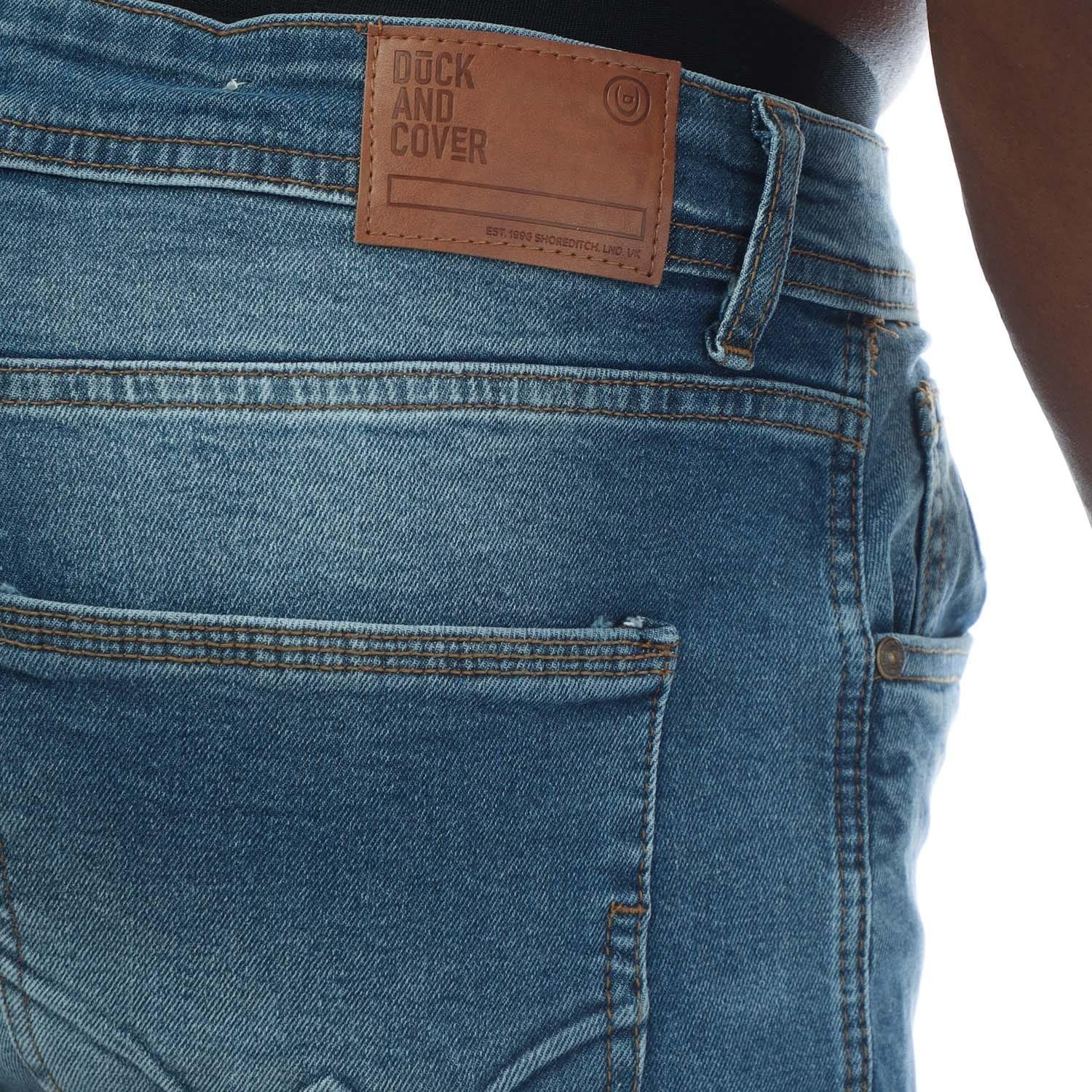 Blue - Duck and Cover - Doves Slim-Fit Jeans - 3