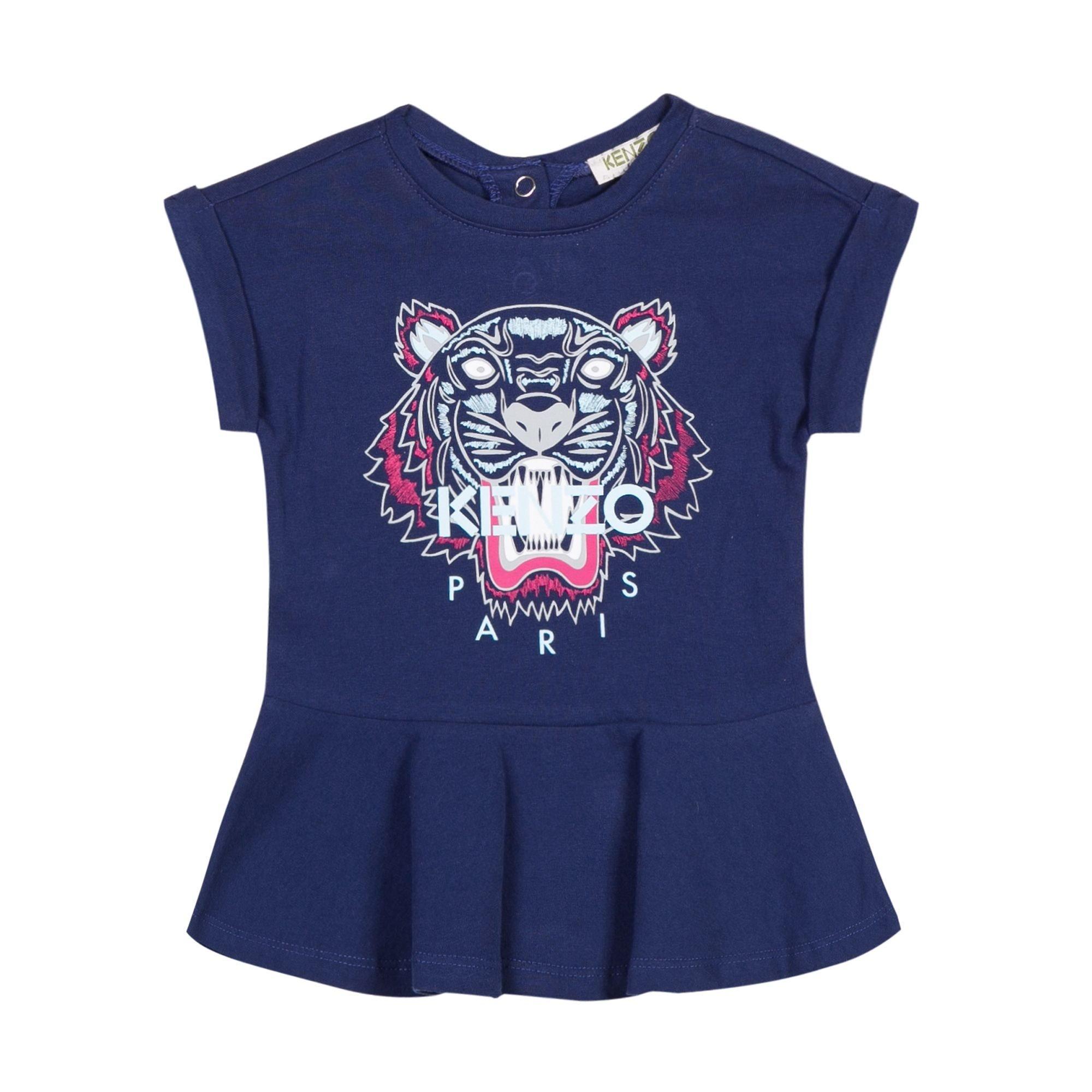 Navy - Kenzo - Girls Tiger Dress
