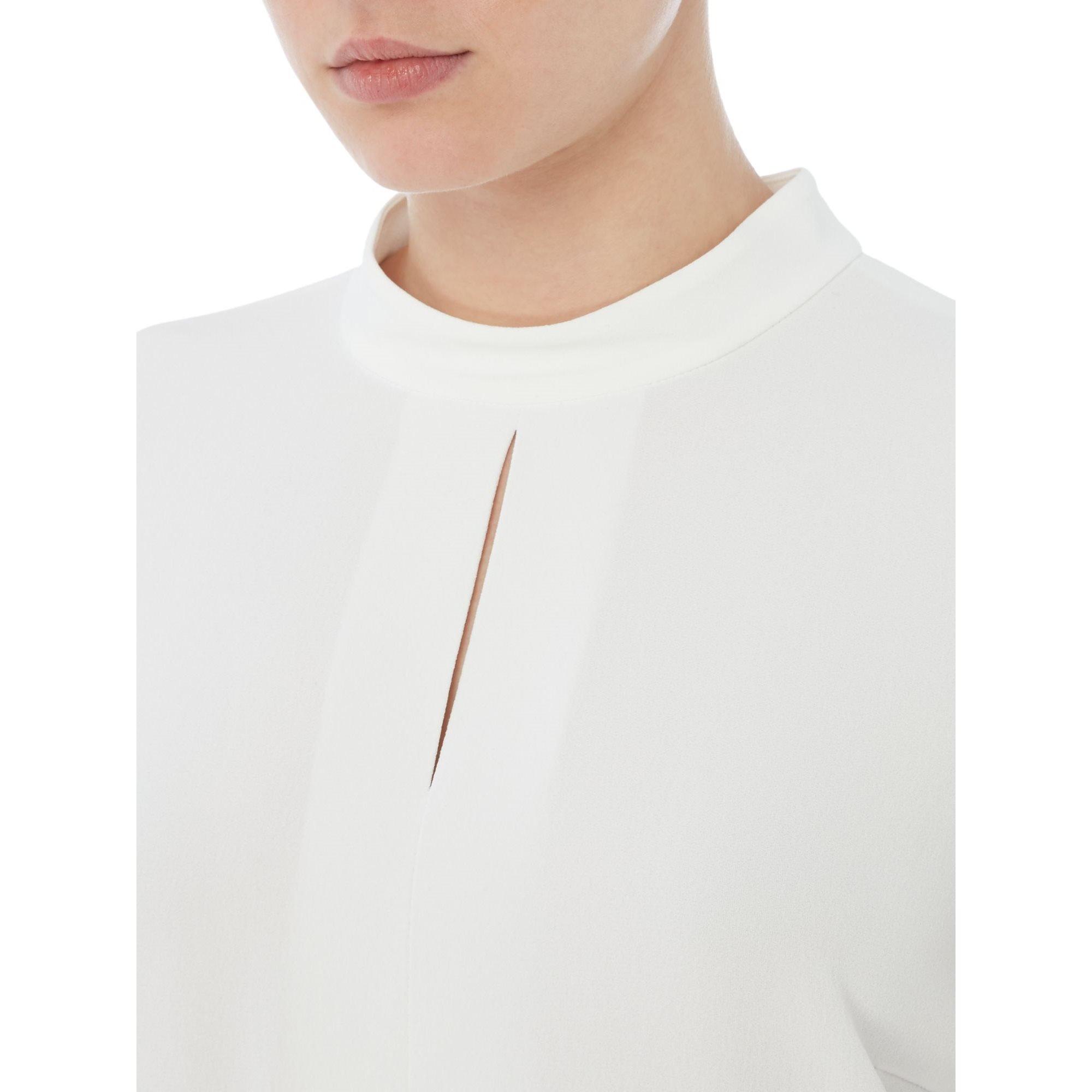 Weiß - Boss - Biducla high neck blouse - 3