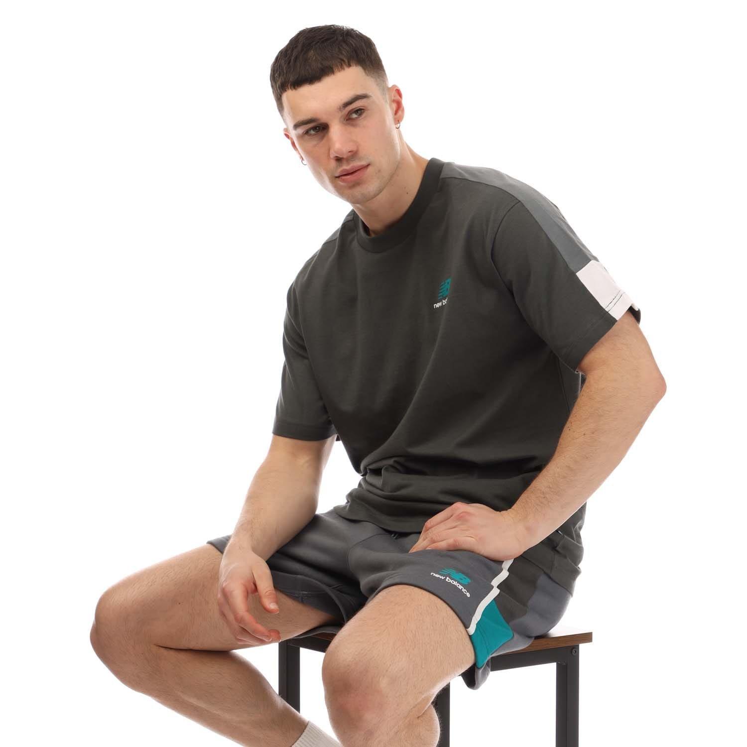 Grey - New Balance - Classic Graphic T-Shirt - 4