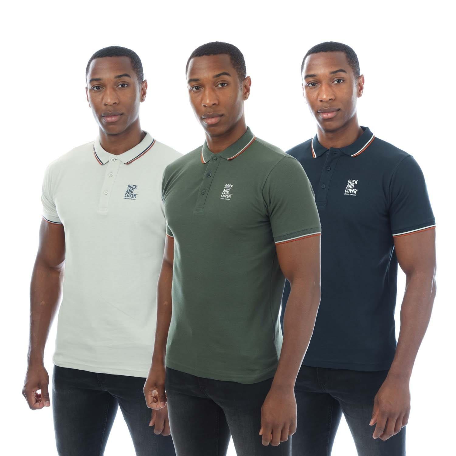 Multi Colour - Duck and Cover - 3 Pack of Melports Polo Shirts - 1
