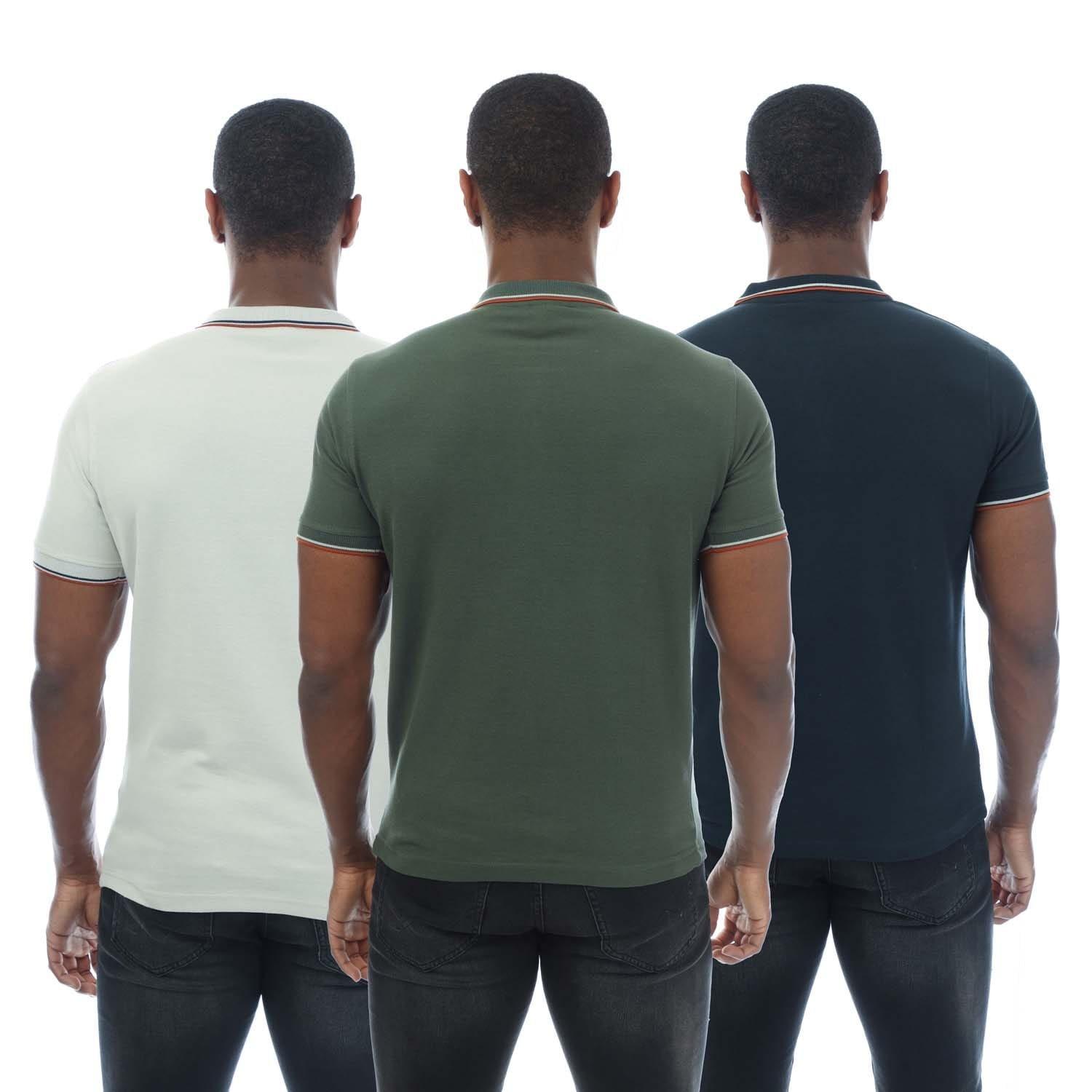 Multi Colour - Duck and Cover - Melports 3 Pack Polos - 2