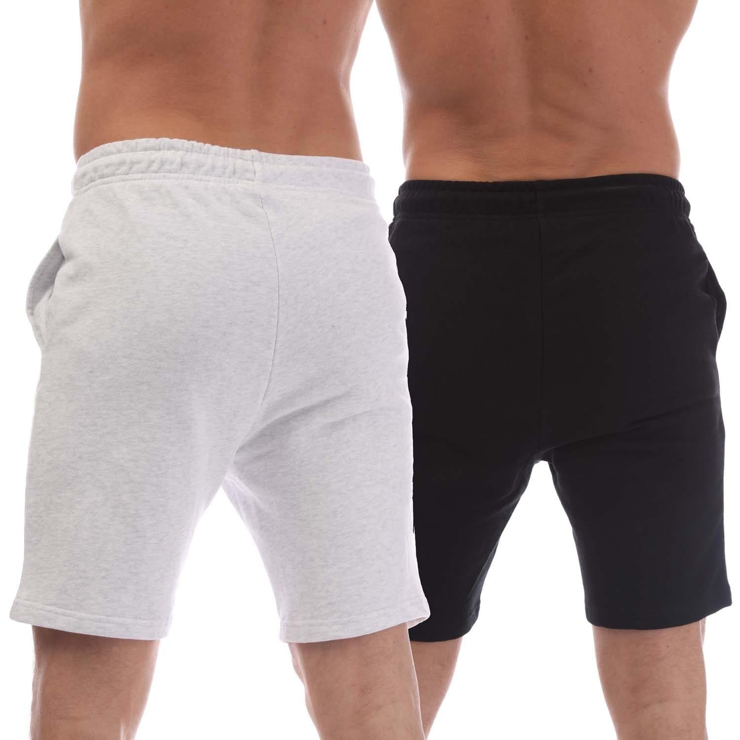Black - Jack and Jones - 2 Pack of Gordan Beau Sweat Shorts - 2