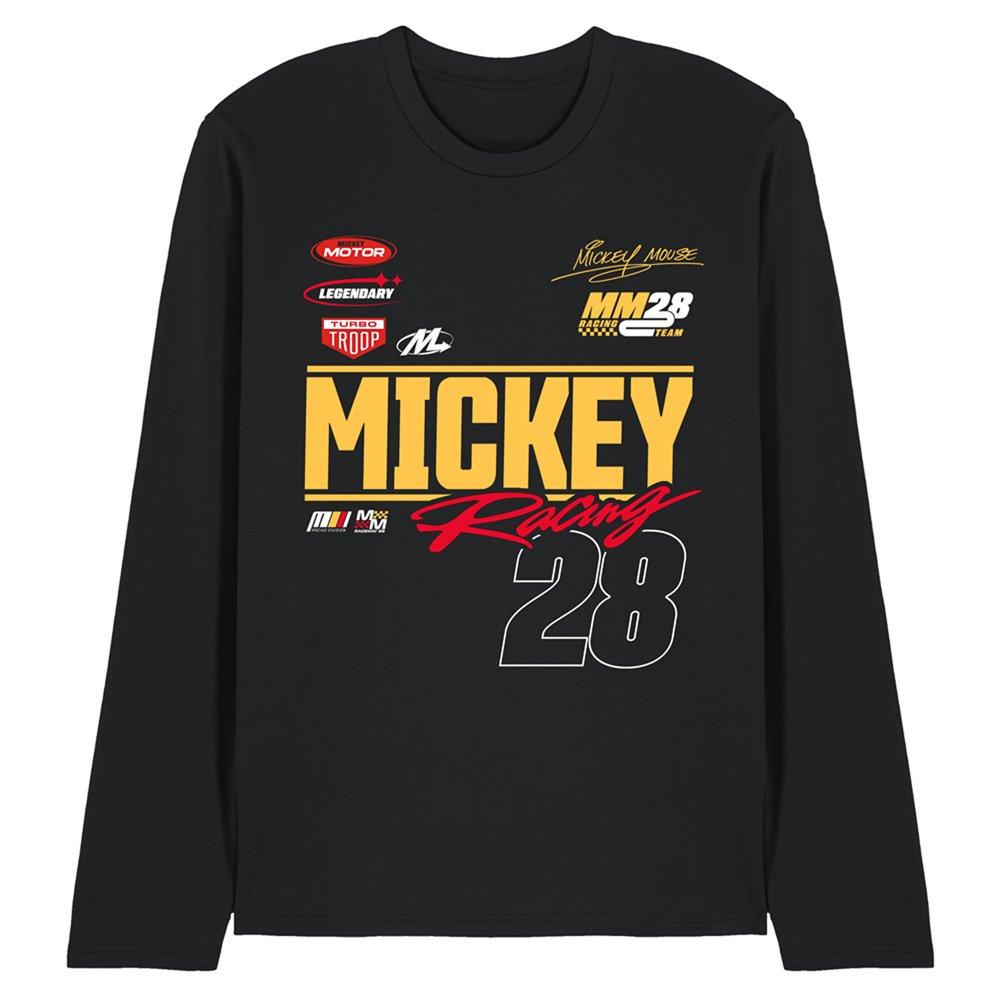 Disney Mickey Mouse Racing 28 Long Sleeve T-Shirt Black
