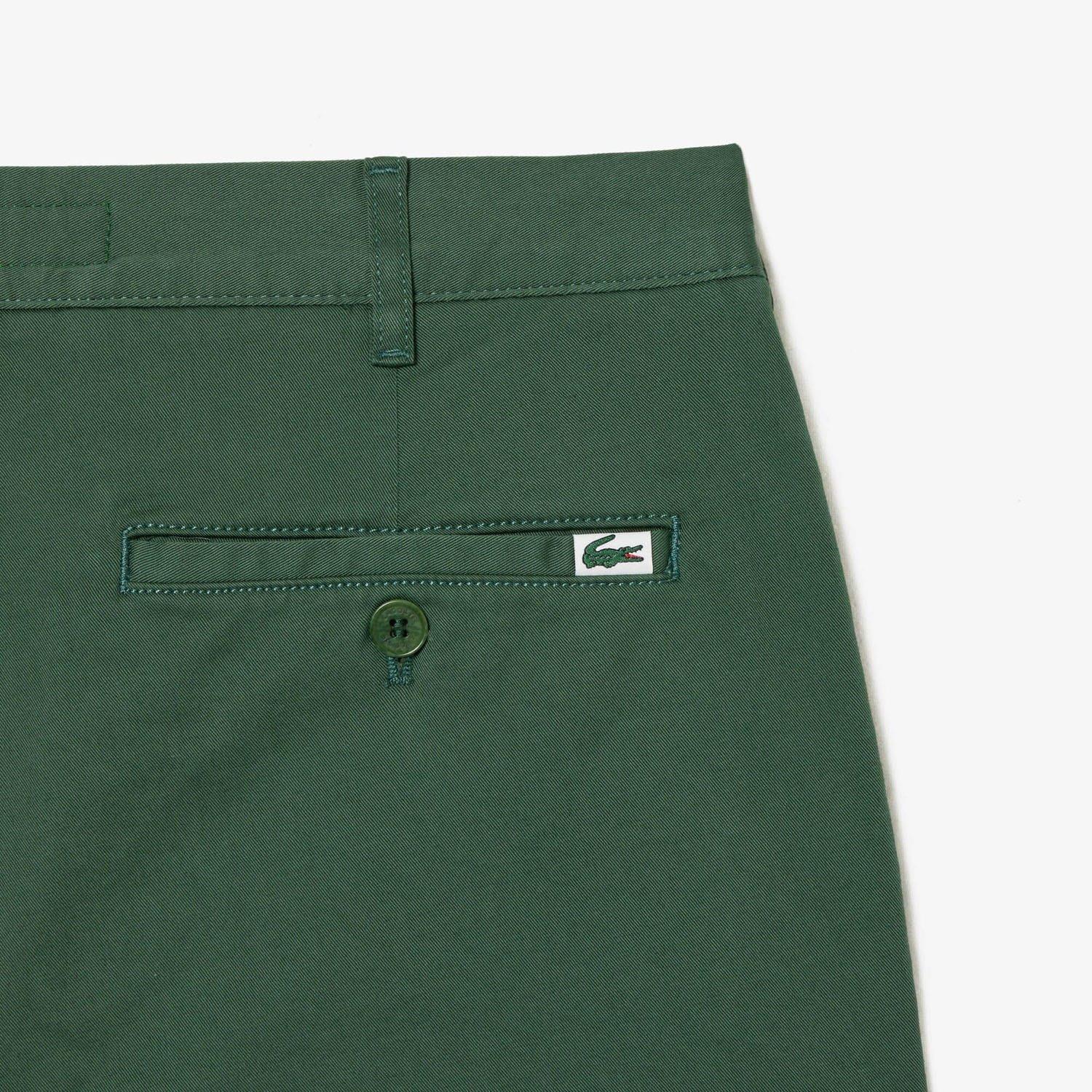 Green - Lacoste - Slim Fit Stretch Cotton Shorts - 5