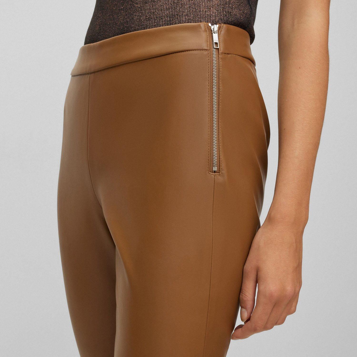 Rust - Boss - C_Taslimah Skinny-Fit Trousers - 3
