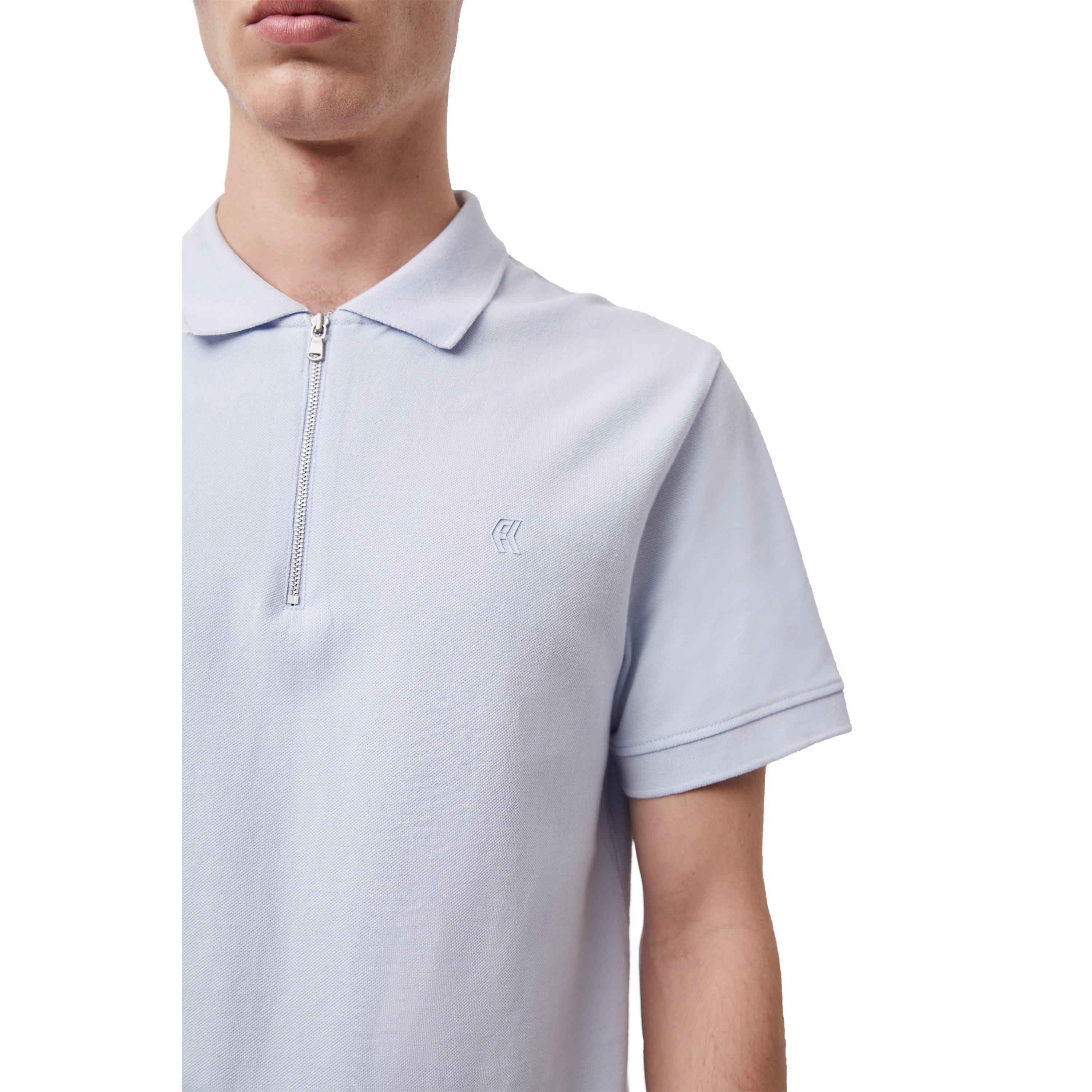 Ksenonsko Plava - French Connection - Zip Up Pique Polo Shirt - 3