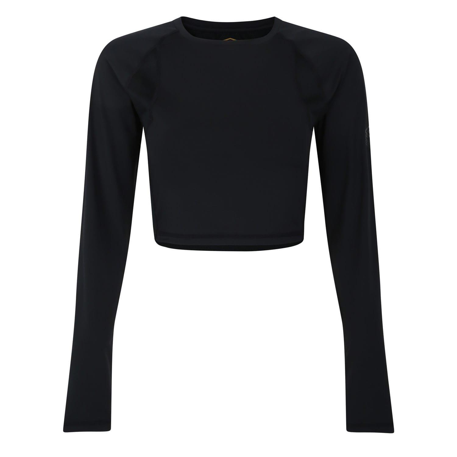 Black - Umbro - Pro Training Cropped LS Top