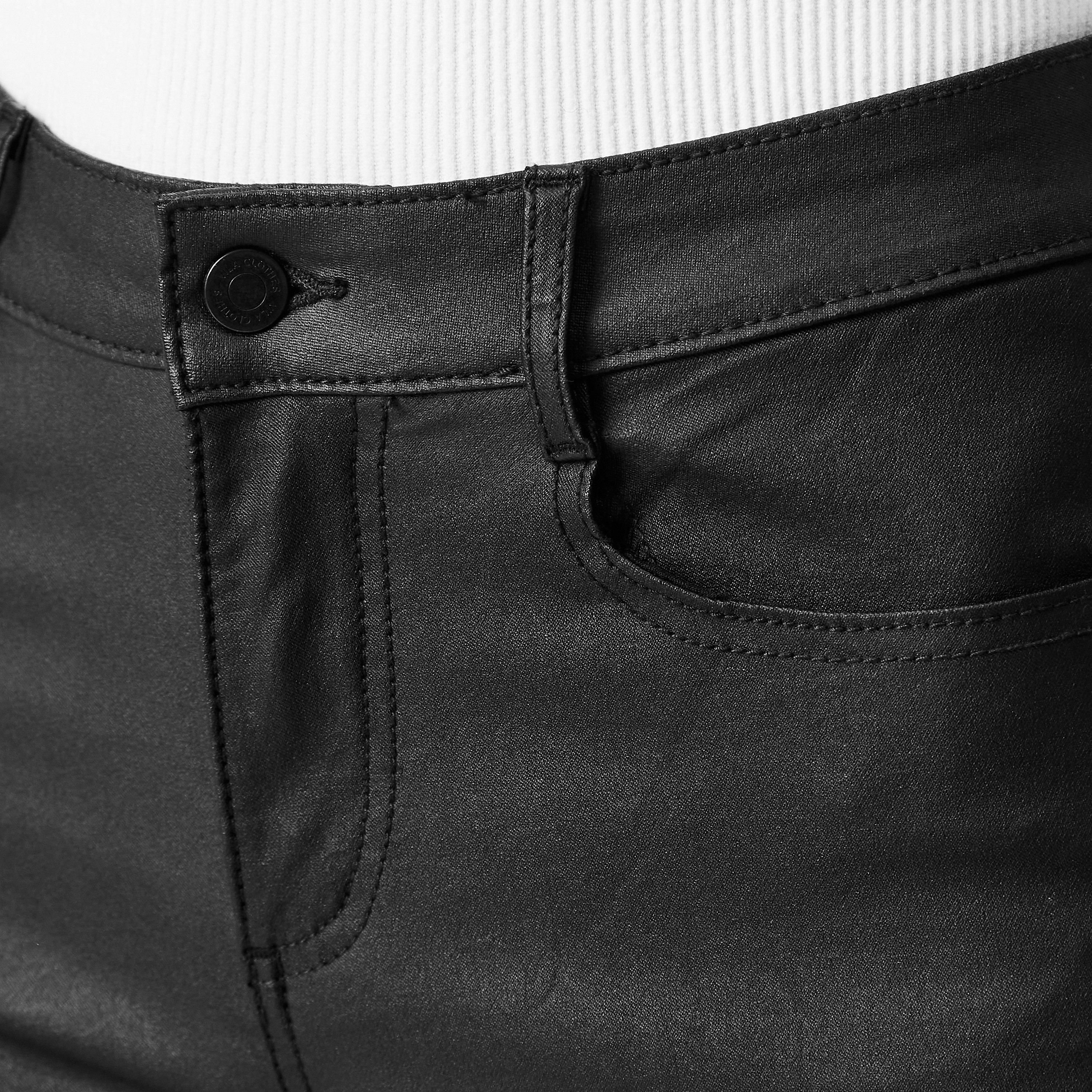 Crna - Vila - Vicmit Leather Trousers - 5