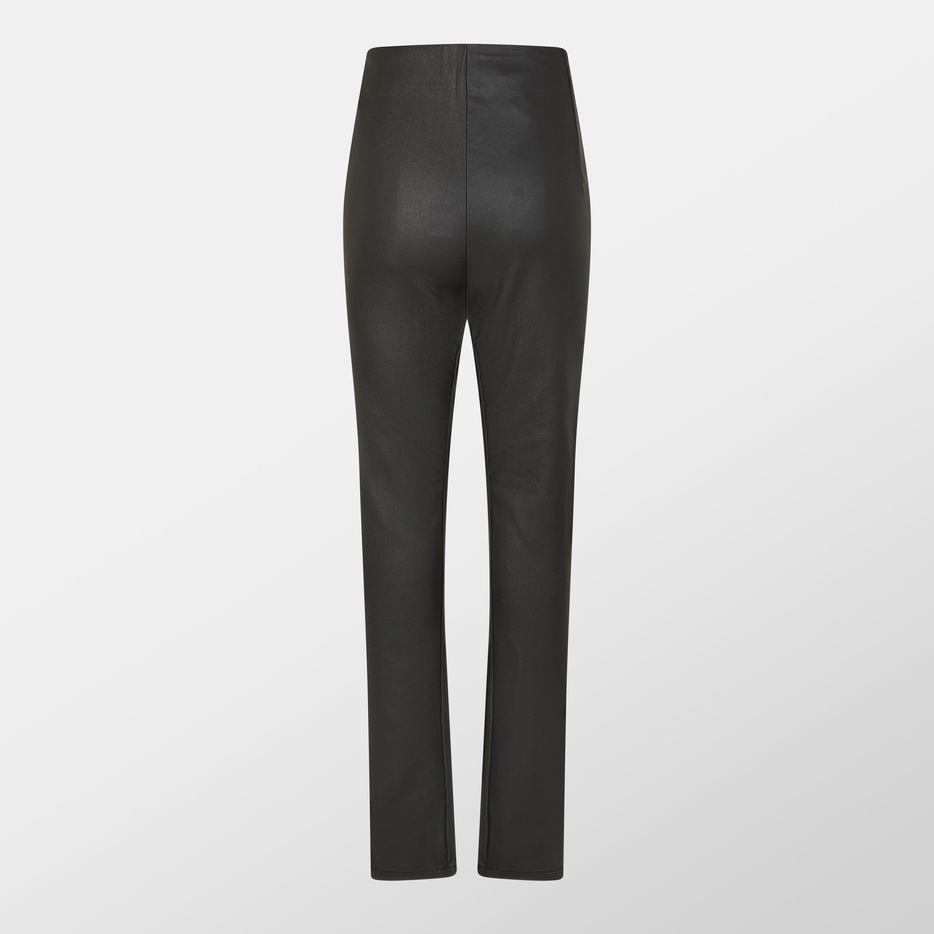 Black - Vila - Zippered Trousers - 2