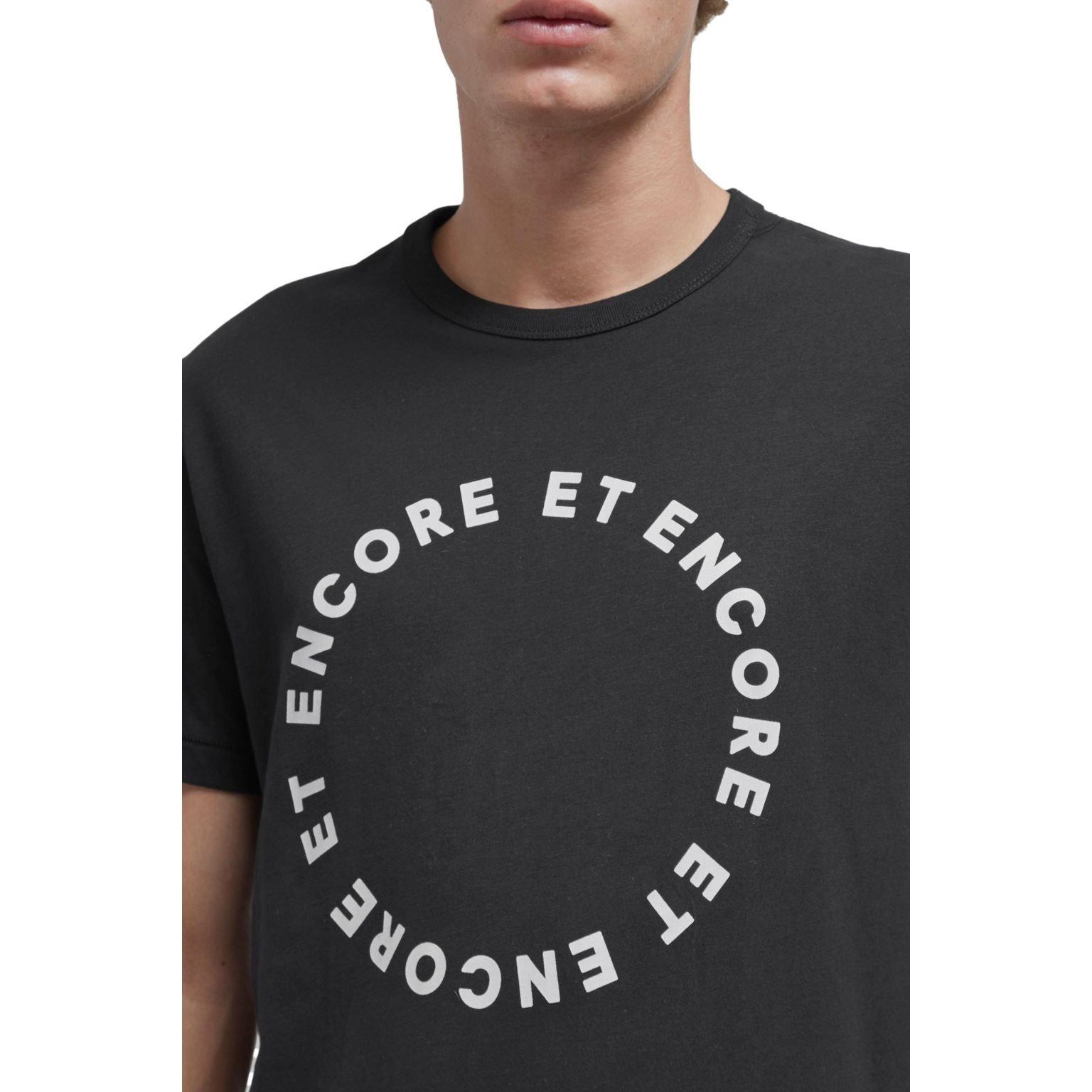 Charcoal - French Connection - Encore Et Encore Slogan T-Shirt - 4