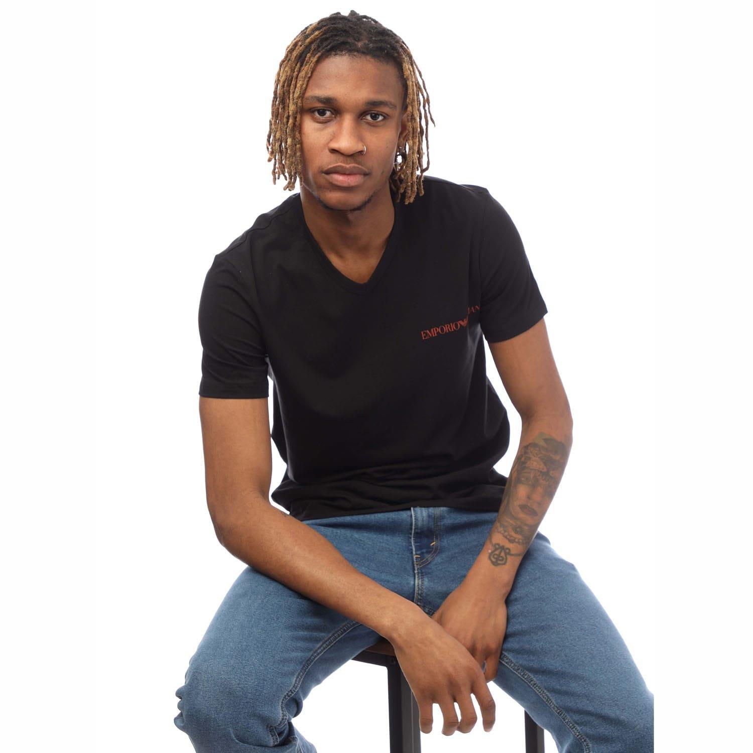 Black - Emporio Armani - 2 Pack of Underwear T-Shirts - 4