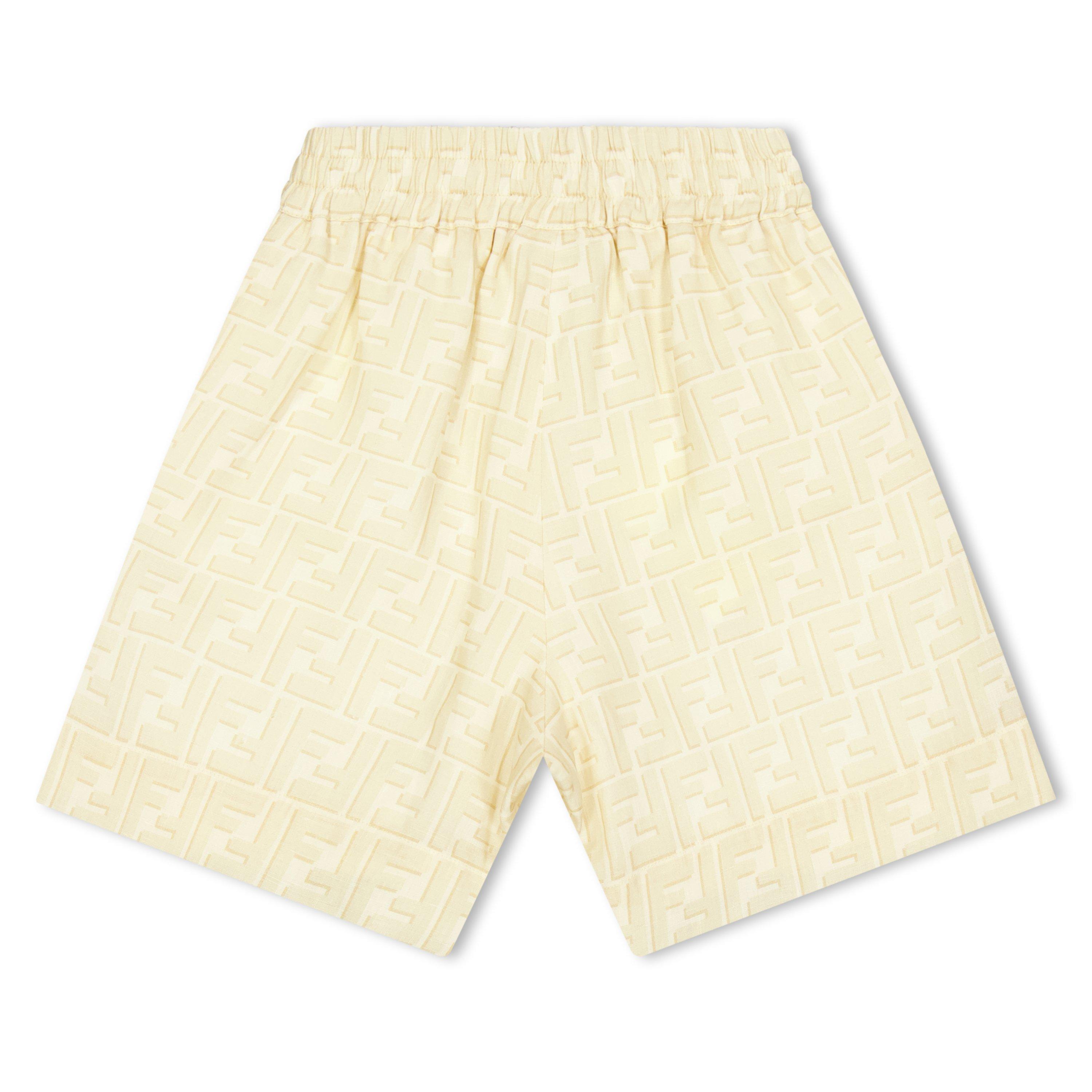 Linen F1P2N - Fendi - Kids' Woven Tracksuit Shorts - 2