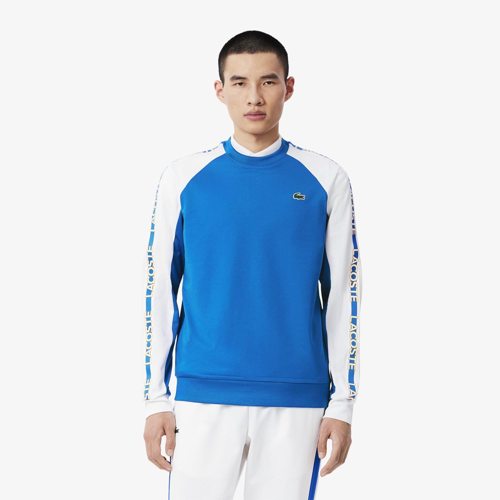 Blue-White - Lacoste - Tennis Colour Block Stripe Sweatshirt - 2