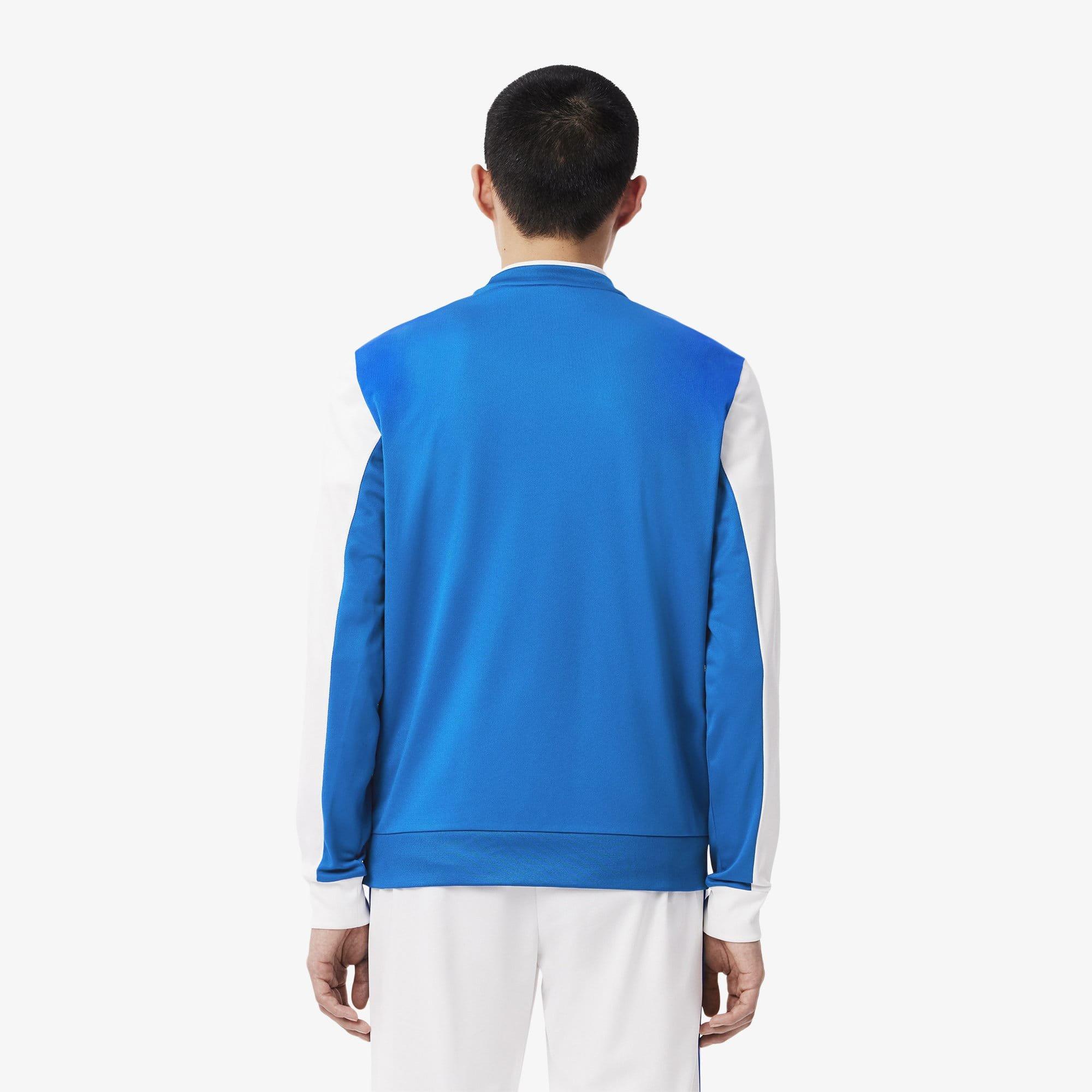 Blue-White - Lacoste - Tennis Colour Block Stripe Sweatshirt - 3