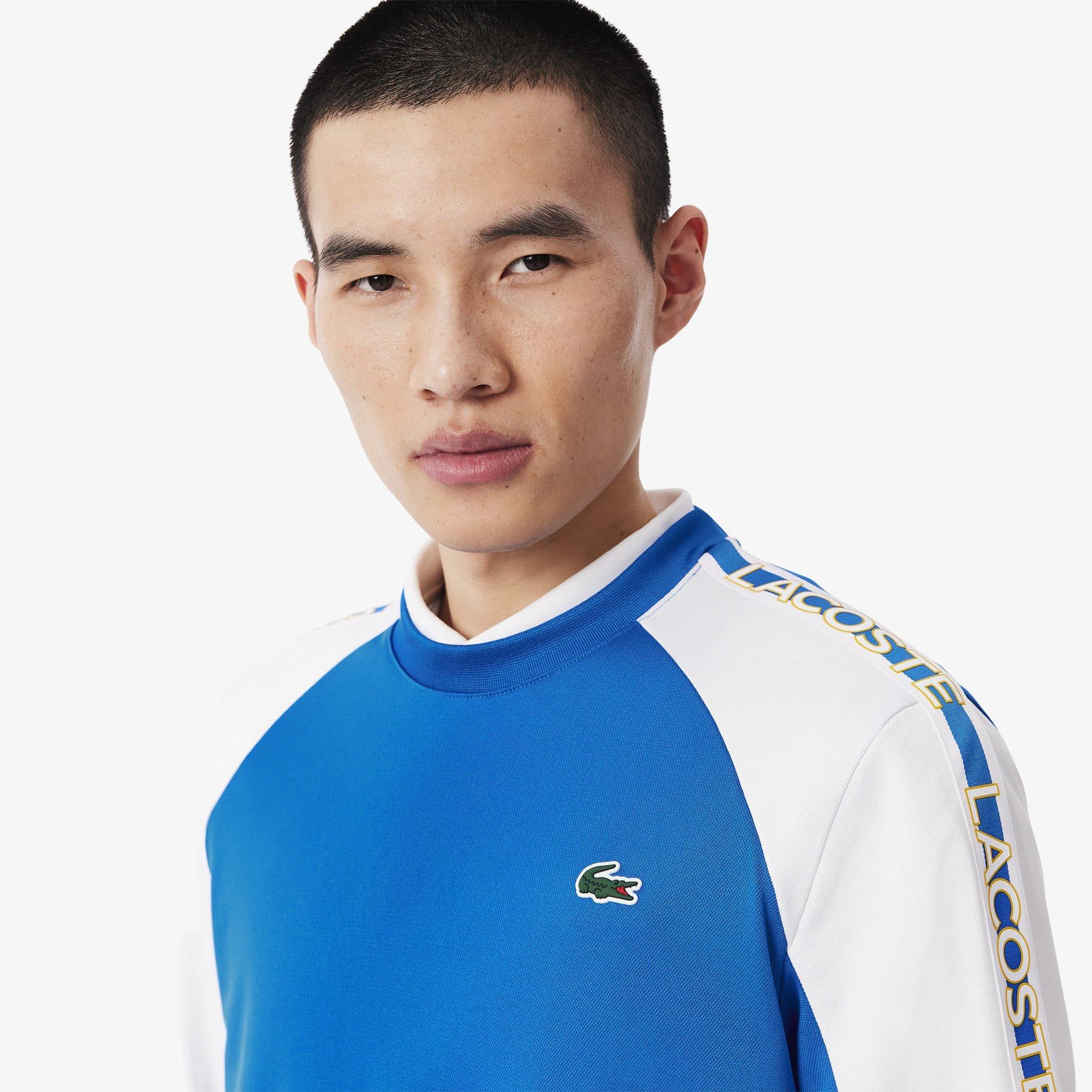 Blue-White - Lacoste - Tennis Colour Block Stripe Sweatshirt - 4