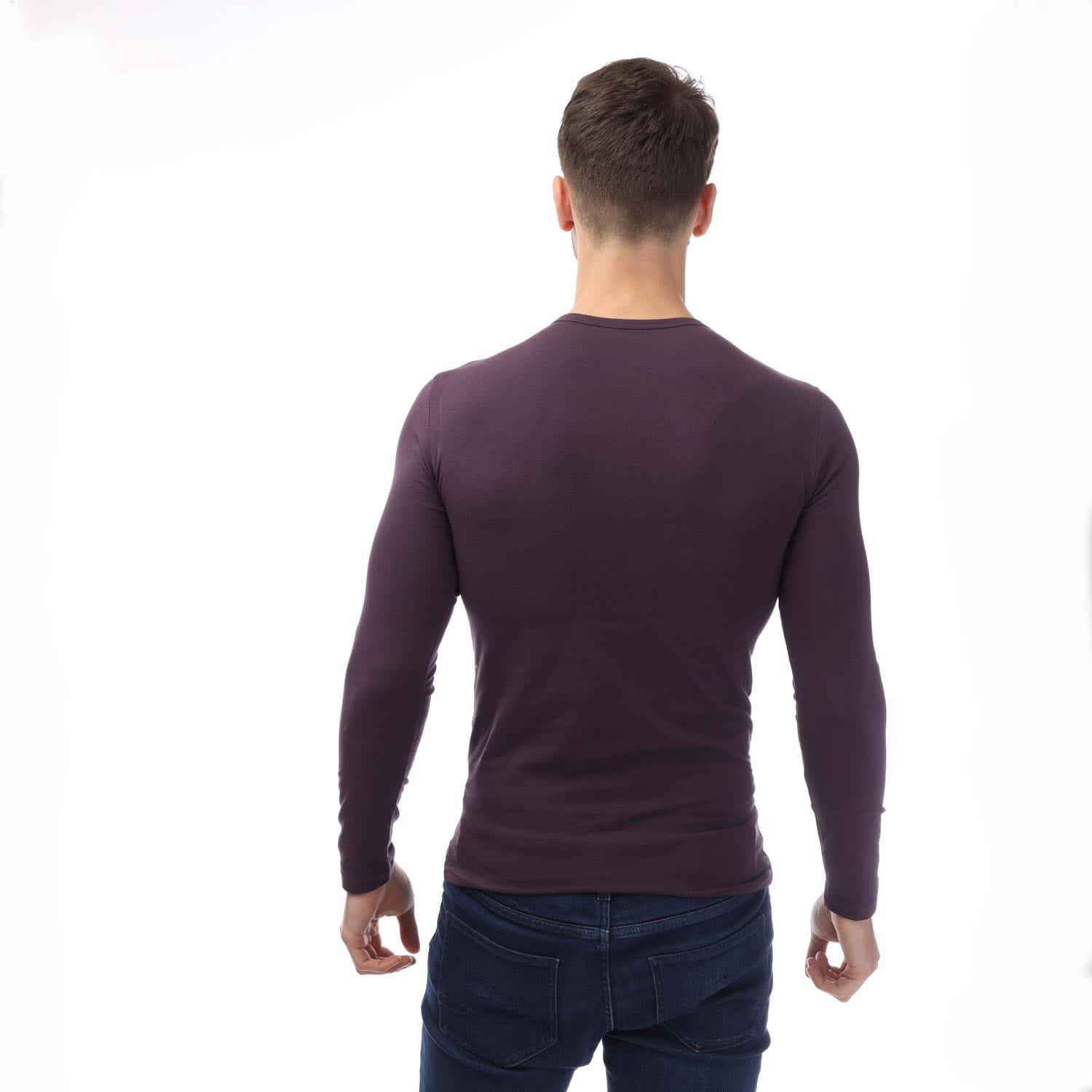 Navy - Emporio Armani - Loungewear Fitted Mock Neck Top - 2